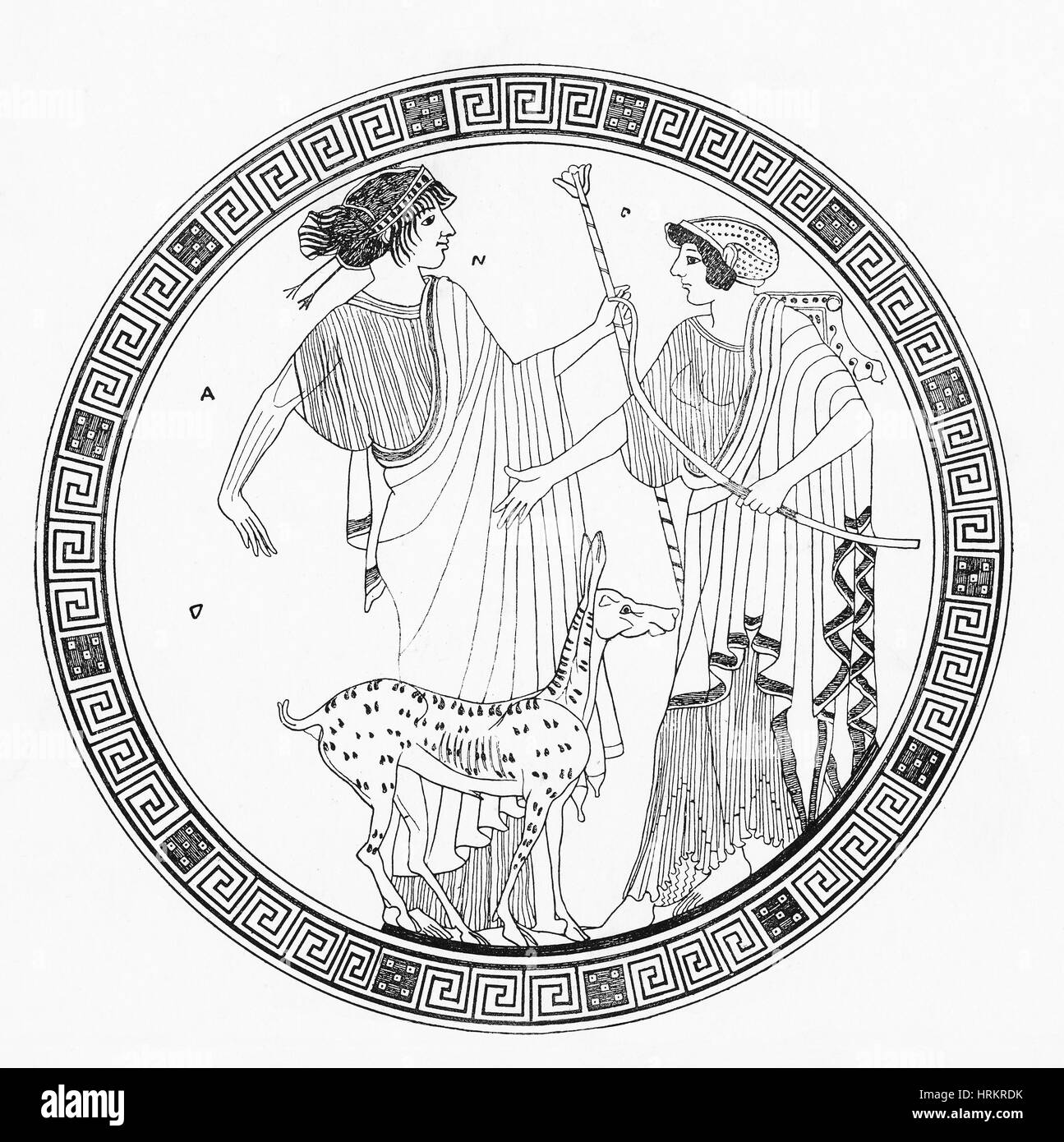 Apollon und Artemis Stockfoto