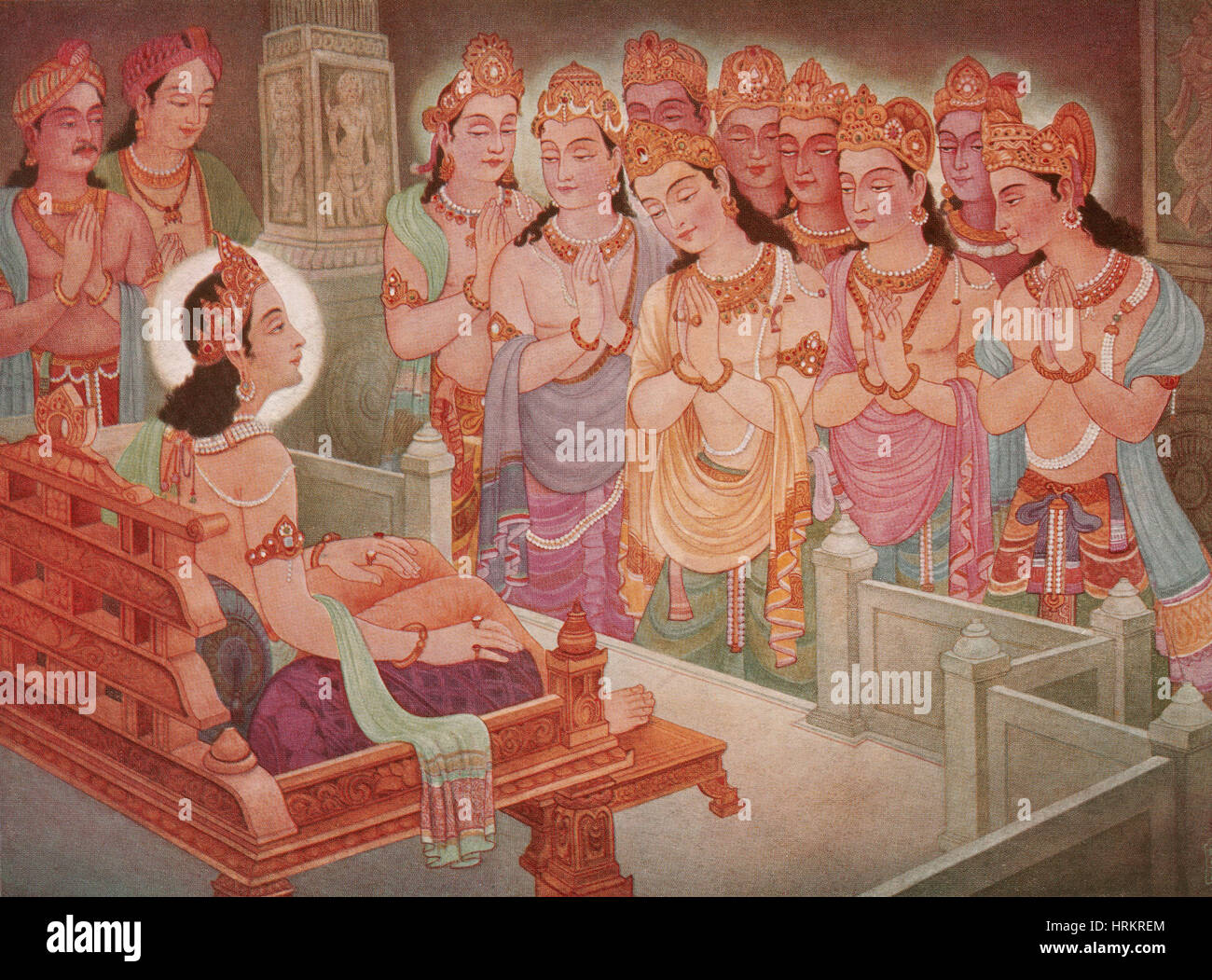 Götter, die unterhaltsam Mahavira Stockfoto