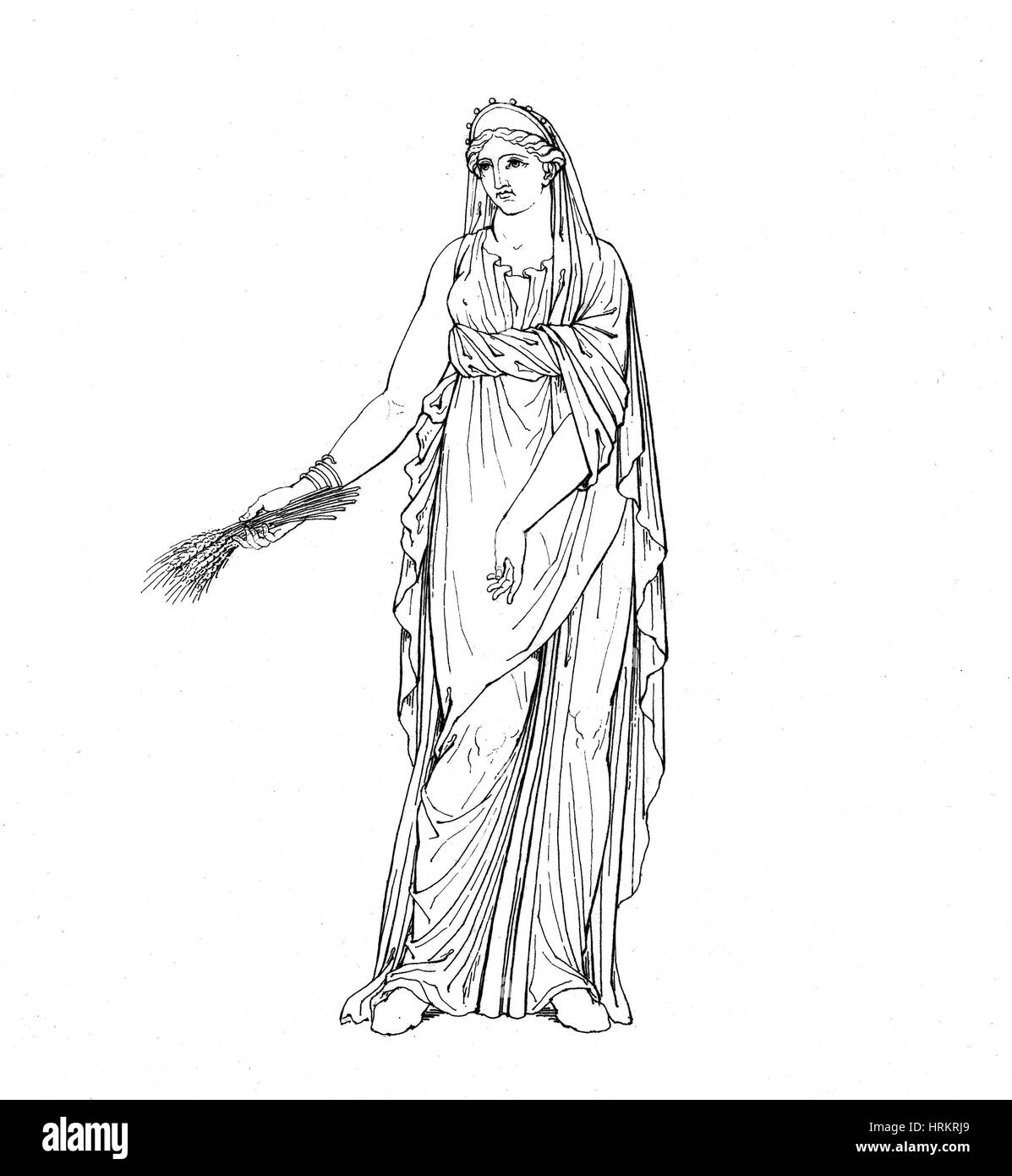 Ceres, die römische Göttin Stockfoto