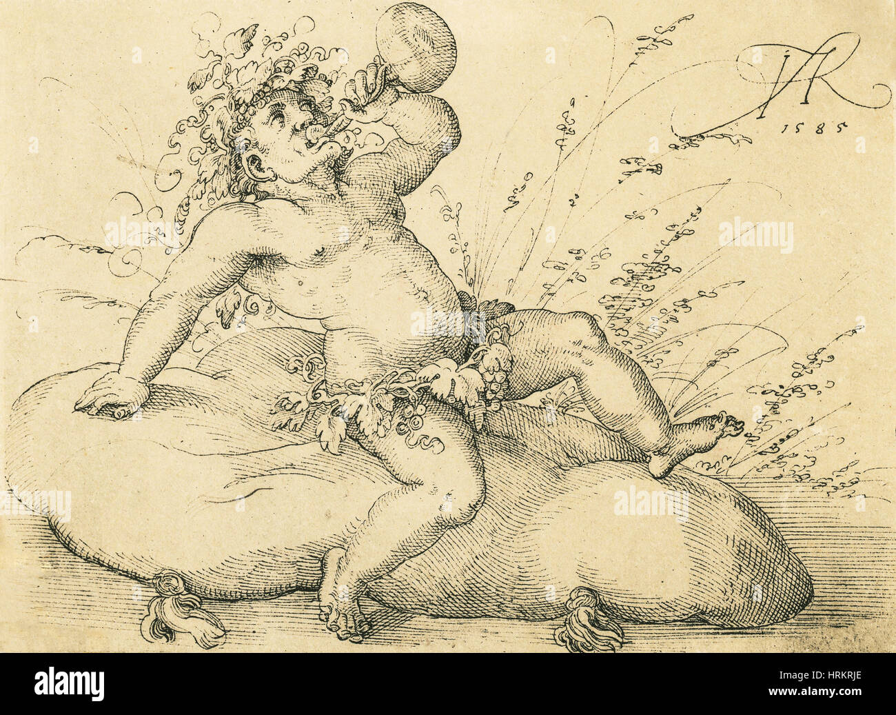 Dionysos, der griechische Gott des Weines Stockfoto
