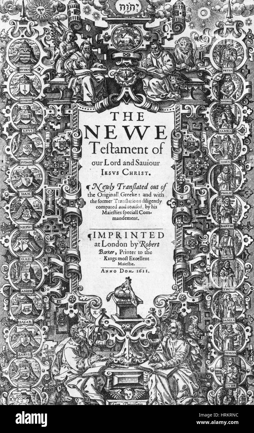 Neues Testament, King-James-Bibel Stockfoto
