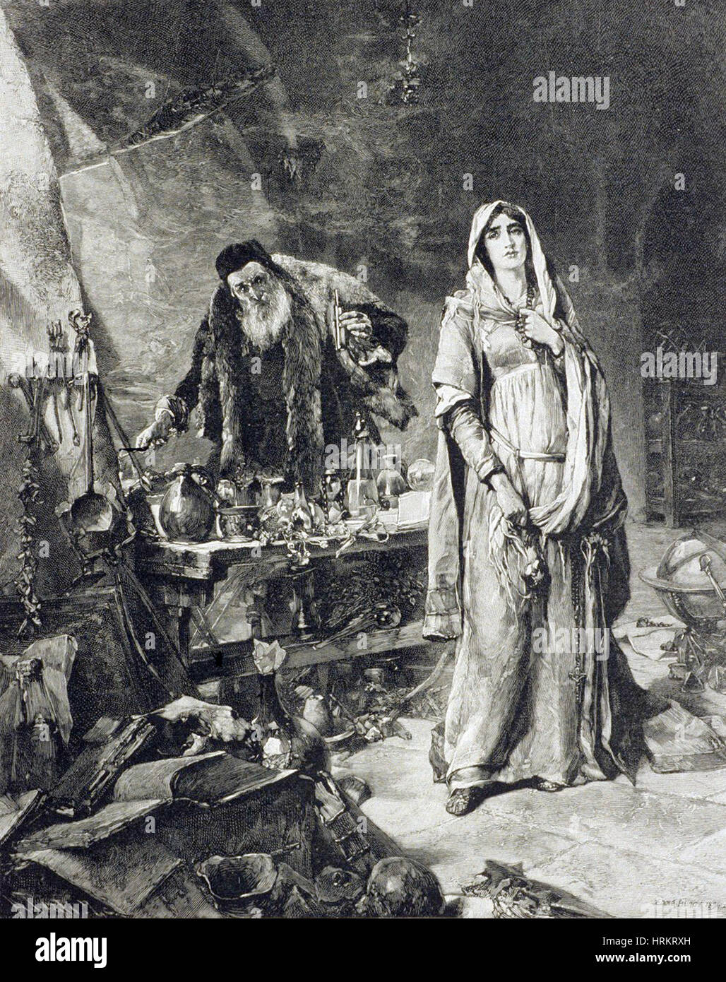 Liebestrank, 1894 Stockfoto