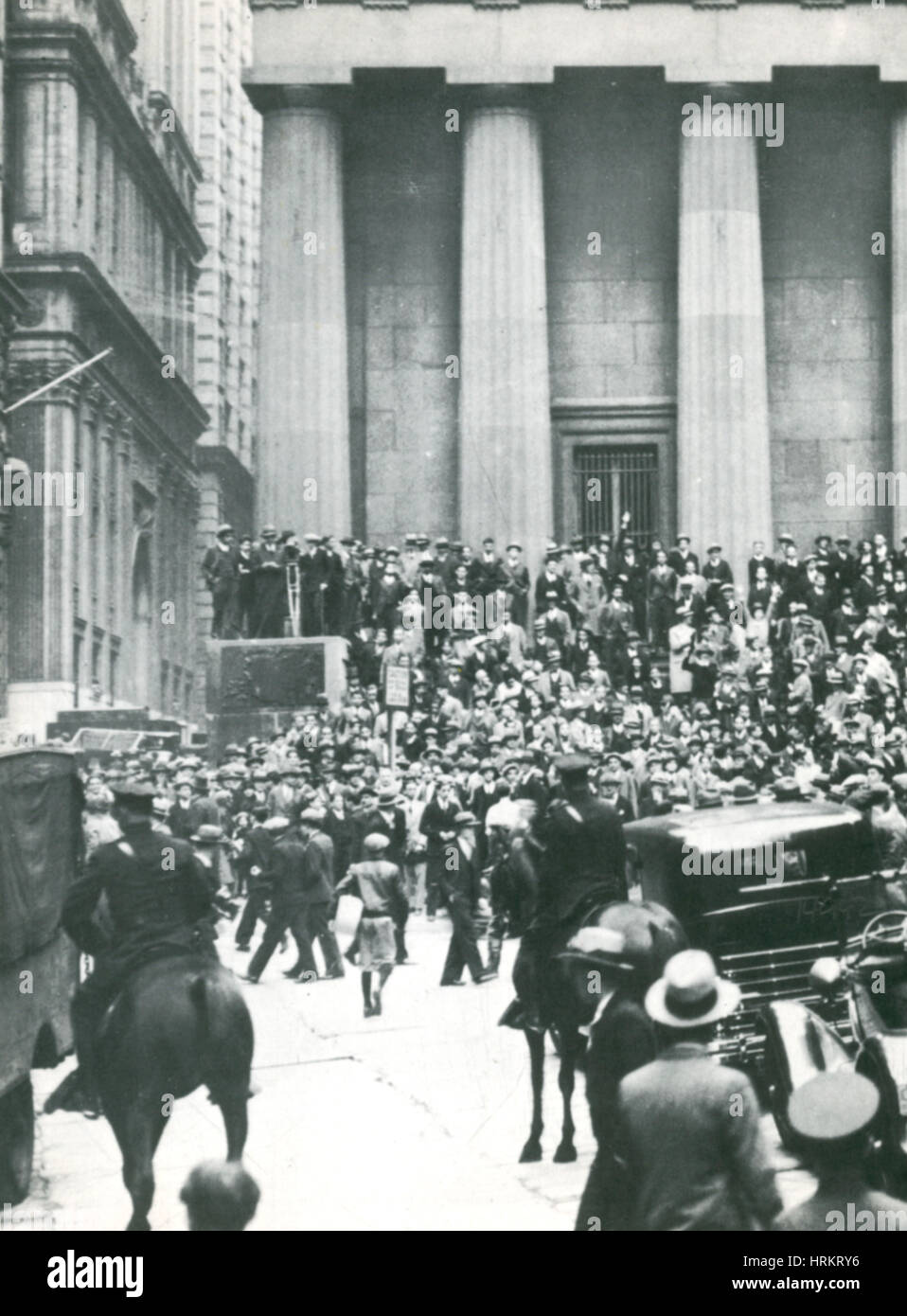 Schwarzer Donnerstag, Börsencrash, 24. Oktober 1929 Stockfoto