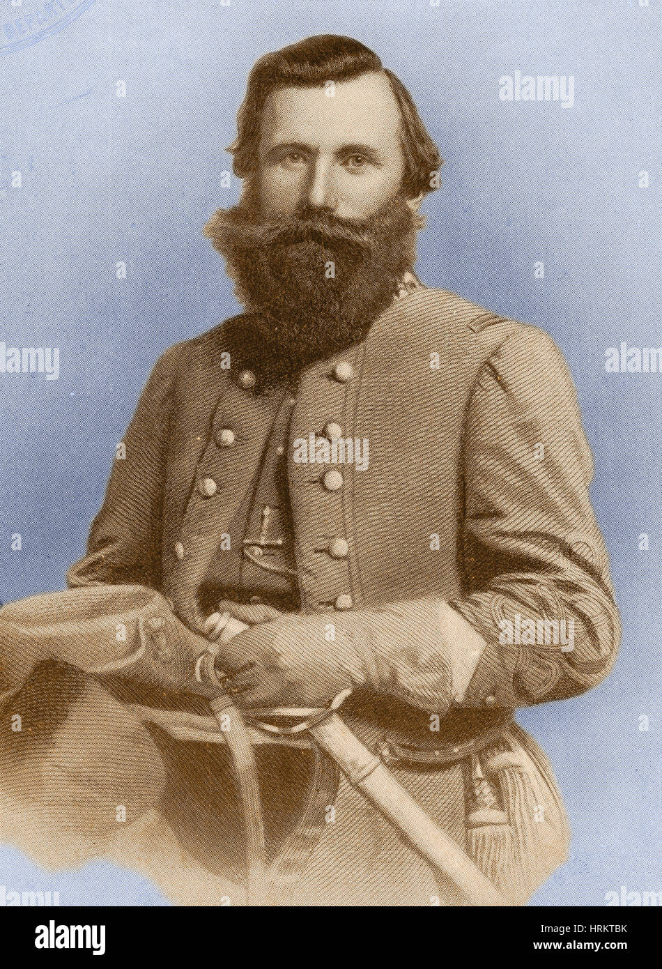 Jeb Stuart, General der Konföderierten Stockfoto
