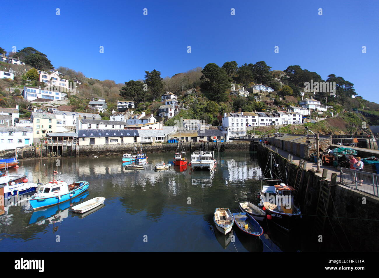 Polperro in Cornwall, England. Stockfoto