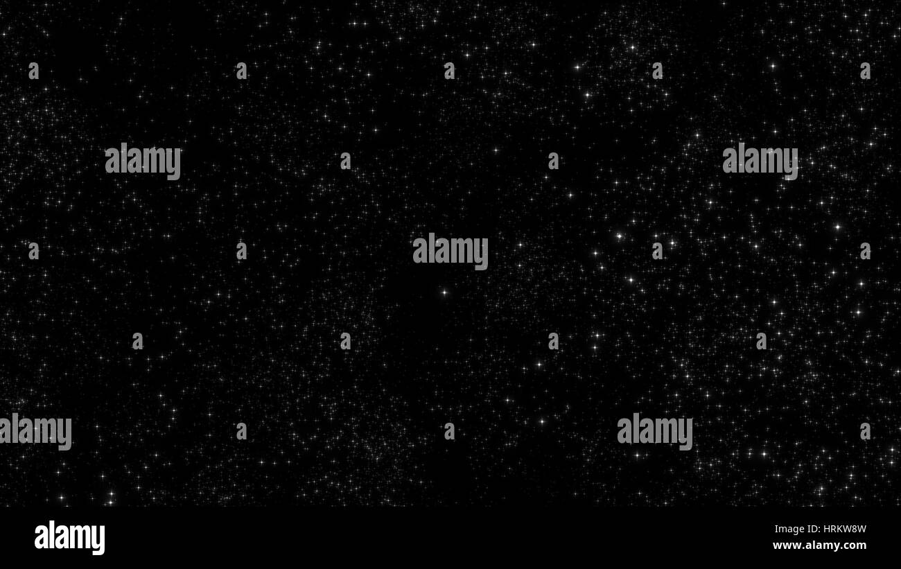 dunklen Sternenhimmel mit funkelnden Sternen Stockfoto