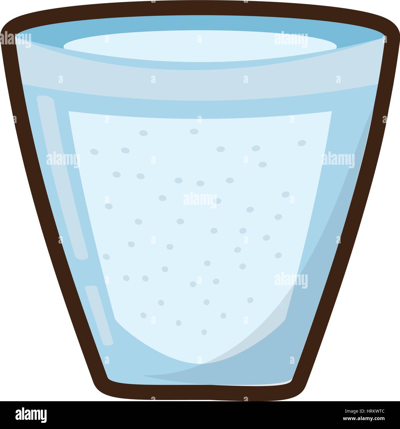 Cartoon Glas Tasse Wasser frisch Stock-Vektorgrafik - Alamy