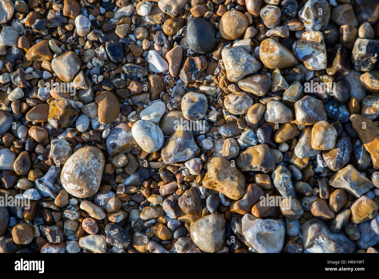 Strand Kieselsteine Stockfoto