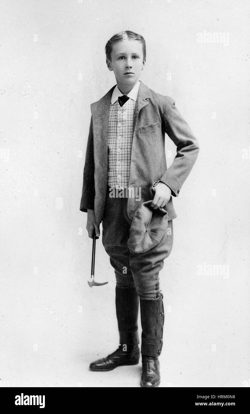 Roosevelt (1882-1945) im Jahre 1893 Stockfoto