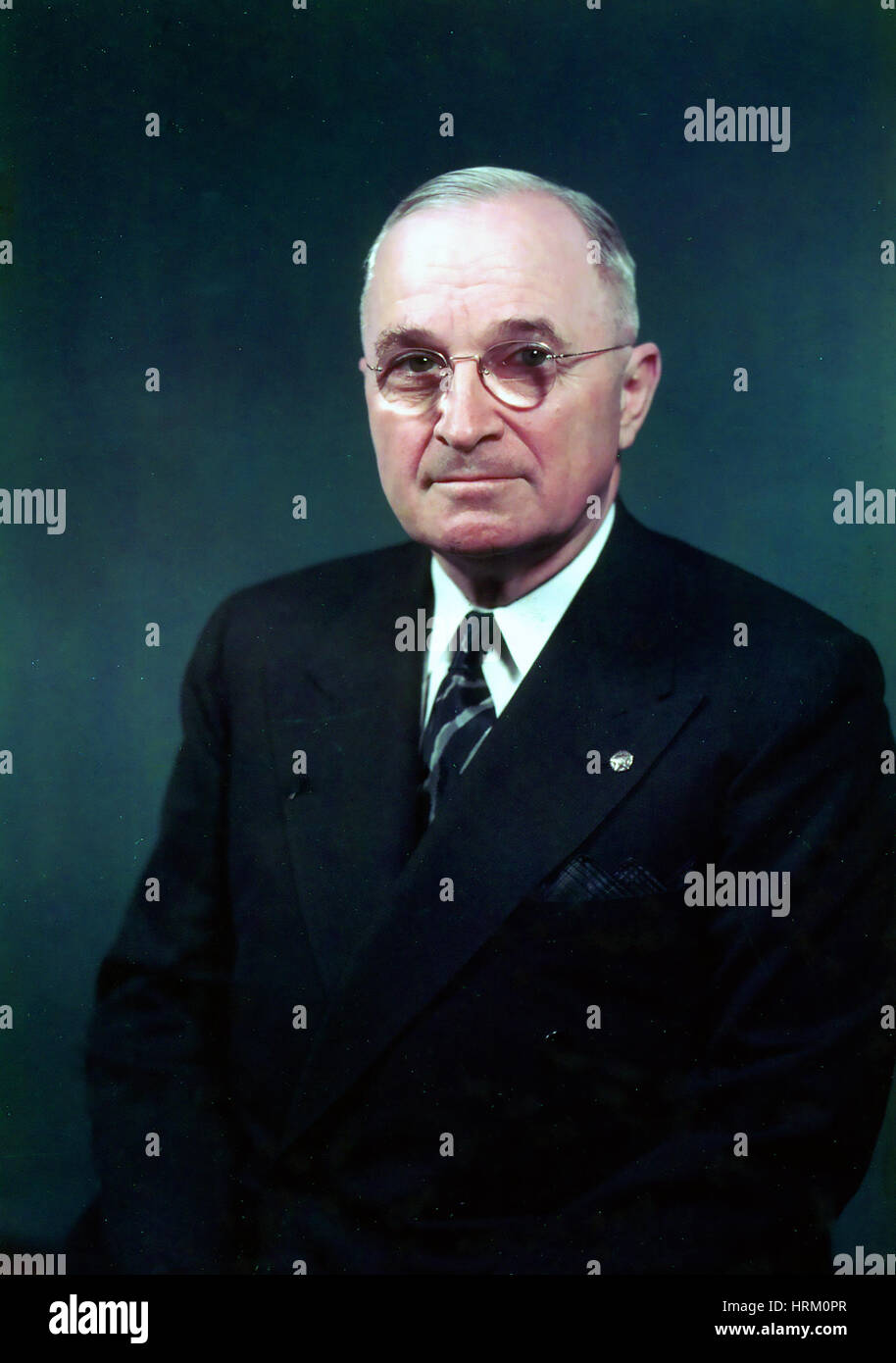 Truman (1884-1972) als 33. Präsident der Vereinigten Staaten im Jahre 1947 Stockfoto