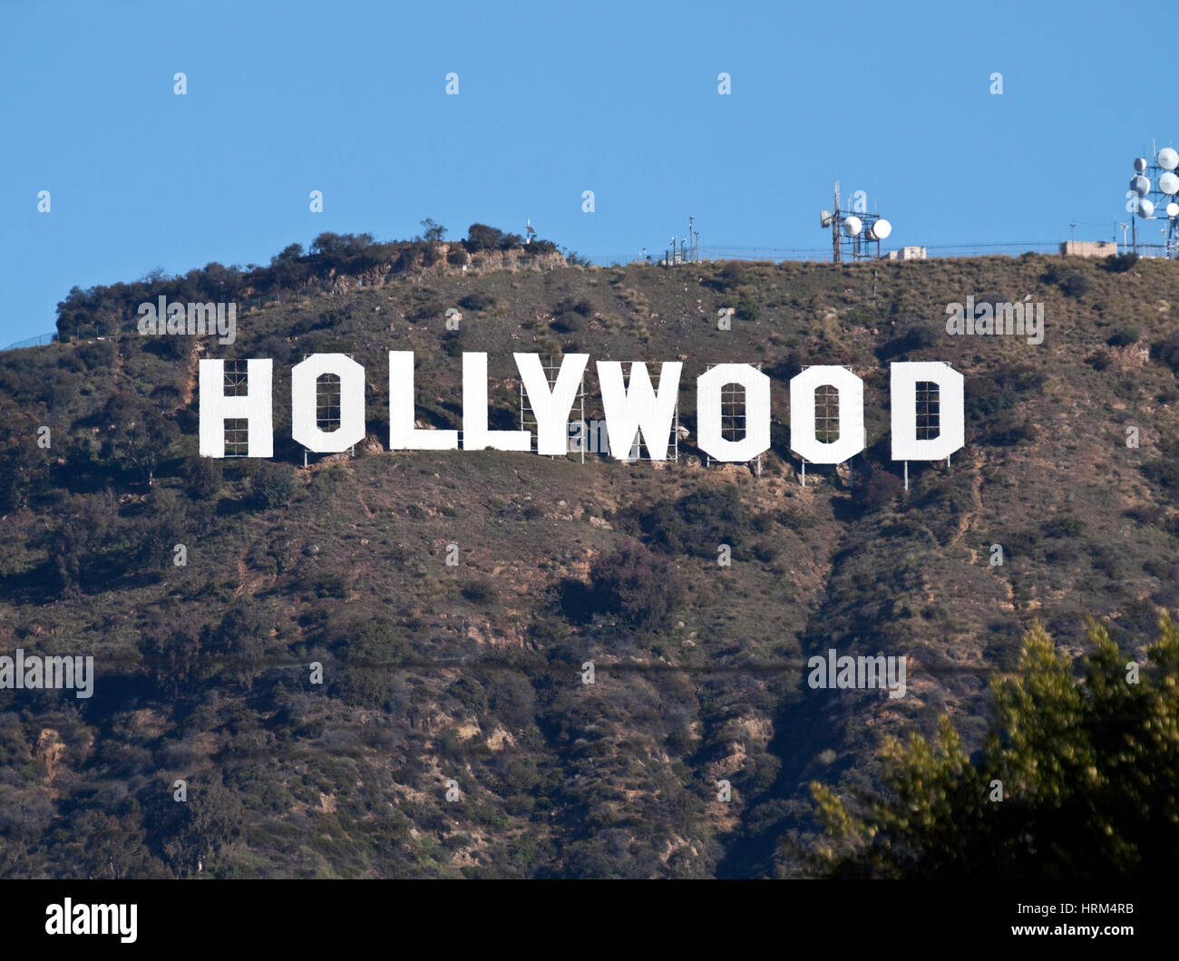 Hollywood, Kalifornien, USA - 27. Februar 2011: The Hollywood Sign in Los Angeles beliebten Griffith Park. Stockfoto