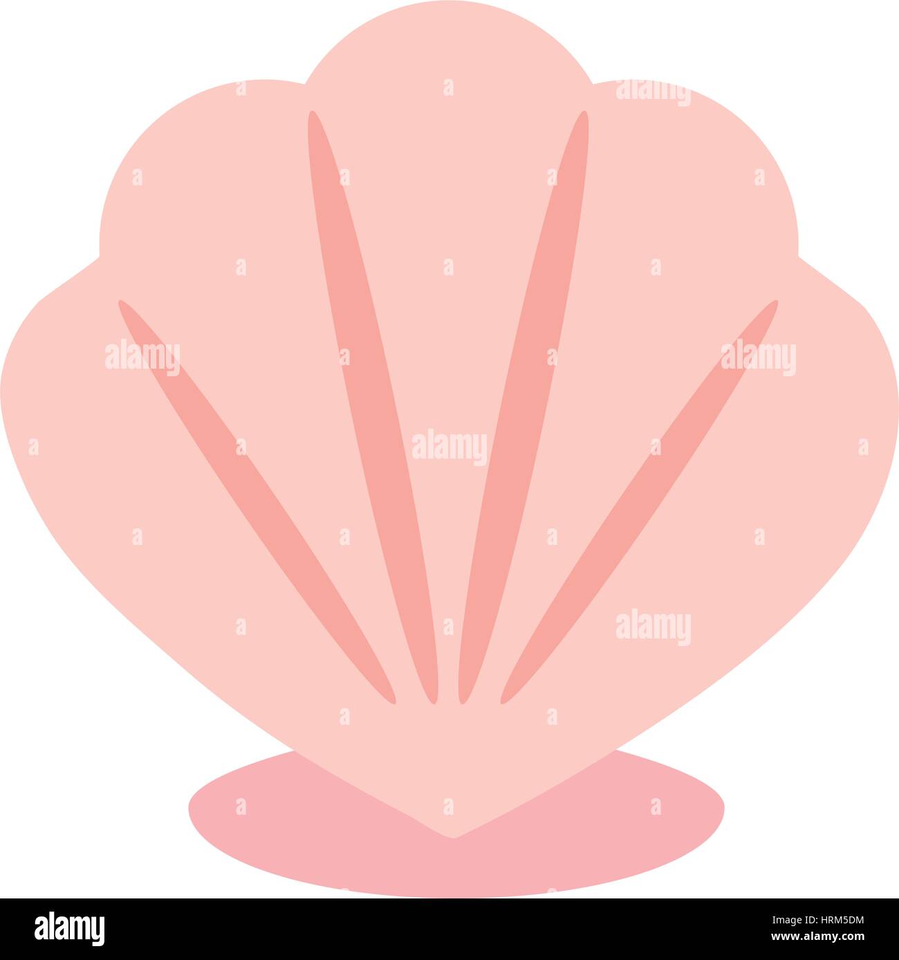 Pink Shell-Symbol Stock Vektor