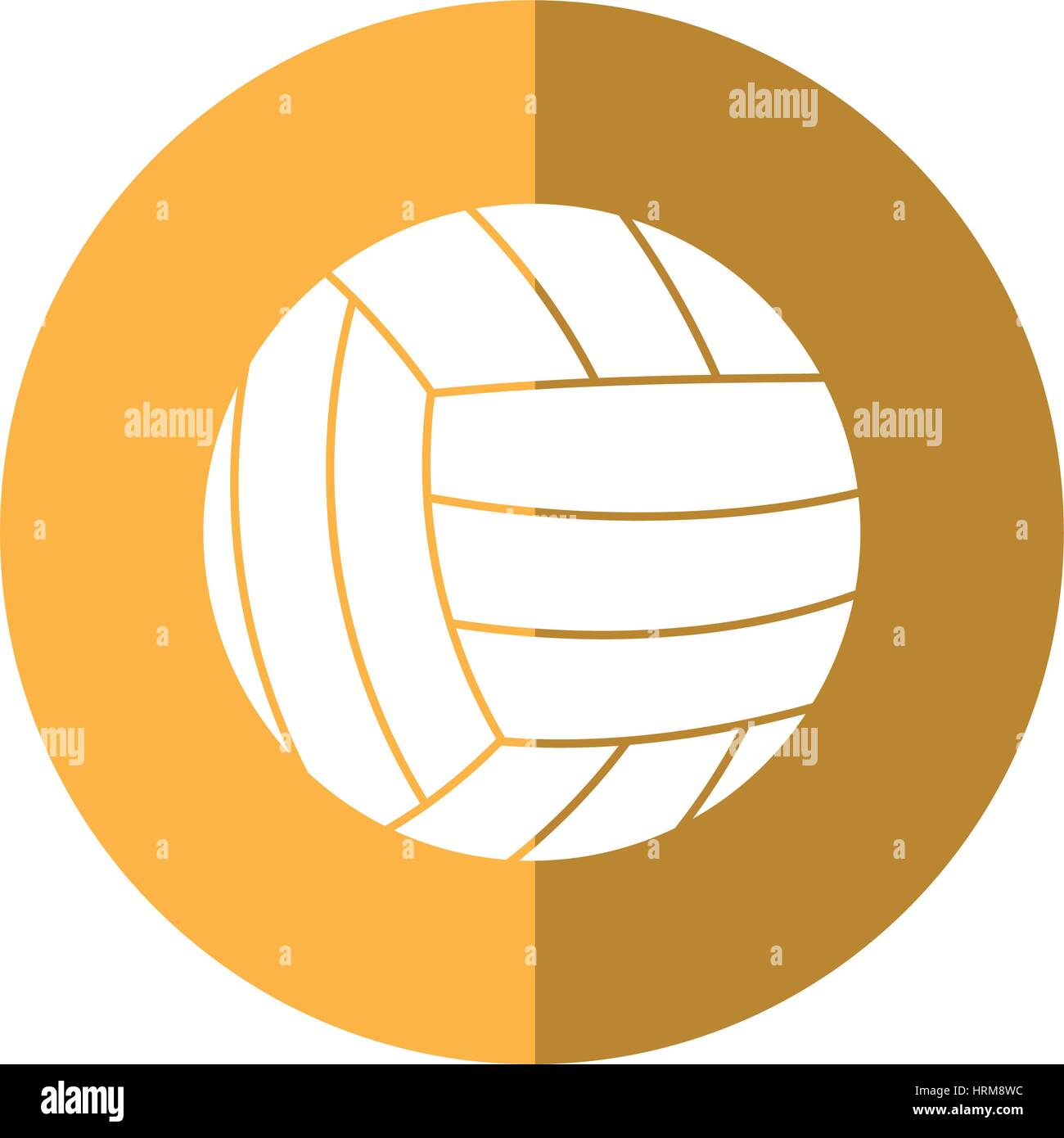 Volleyball-Ball-Sport-Schatten Stock Vektor