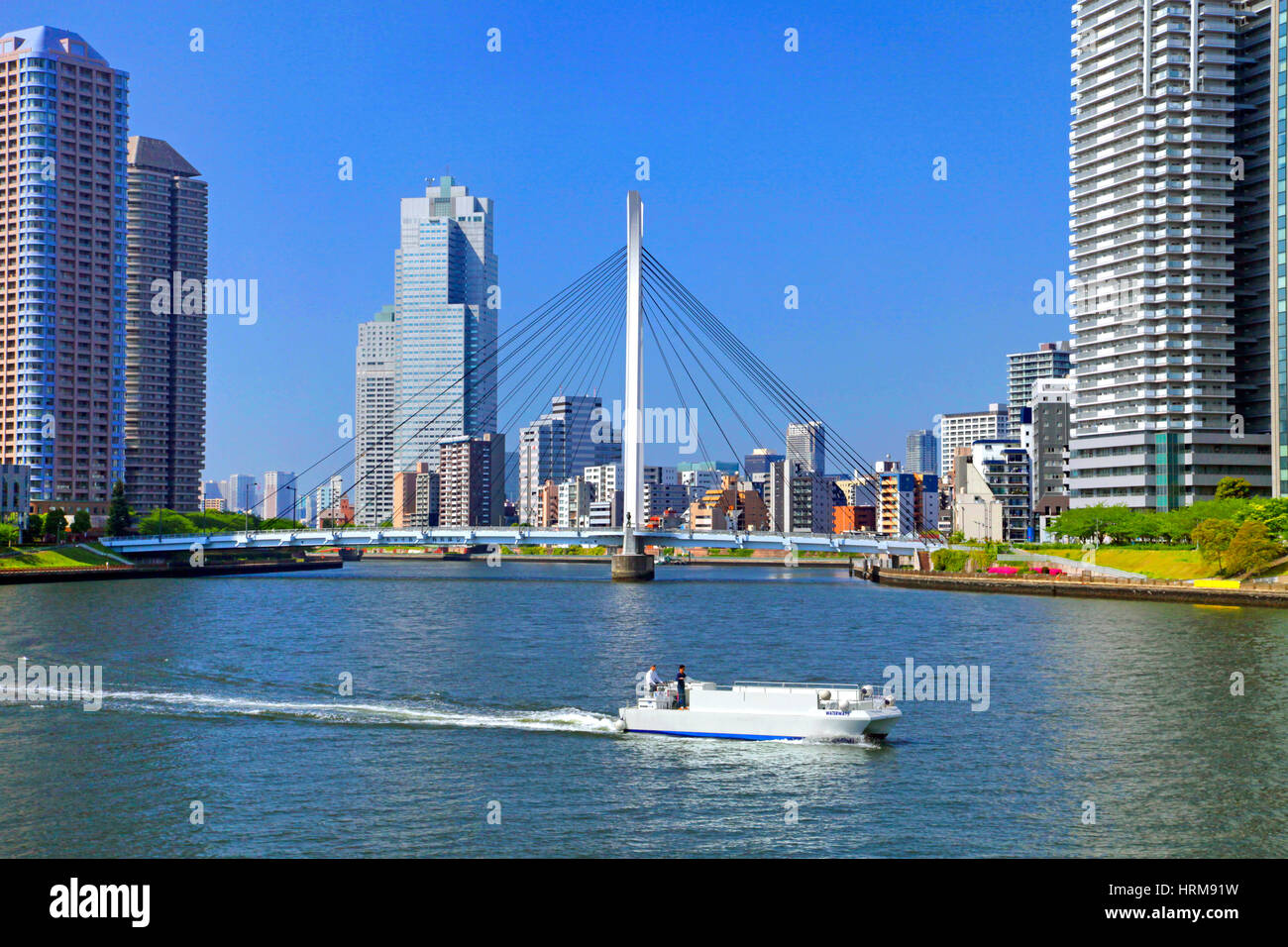 Die sumida-gawa Fluss in Tokyo Japan Stockfoto