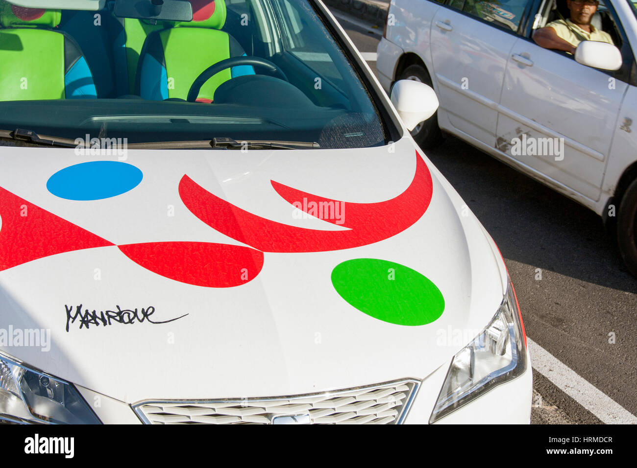 Cesar Manrique Seat Ibiza Stockfoto