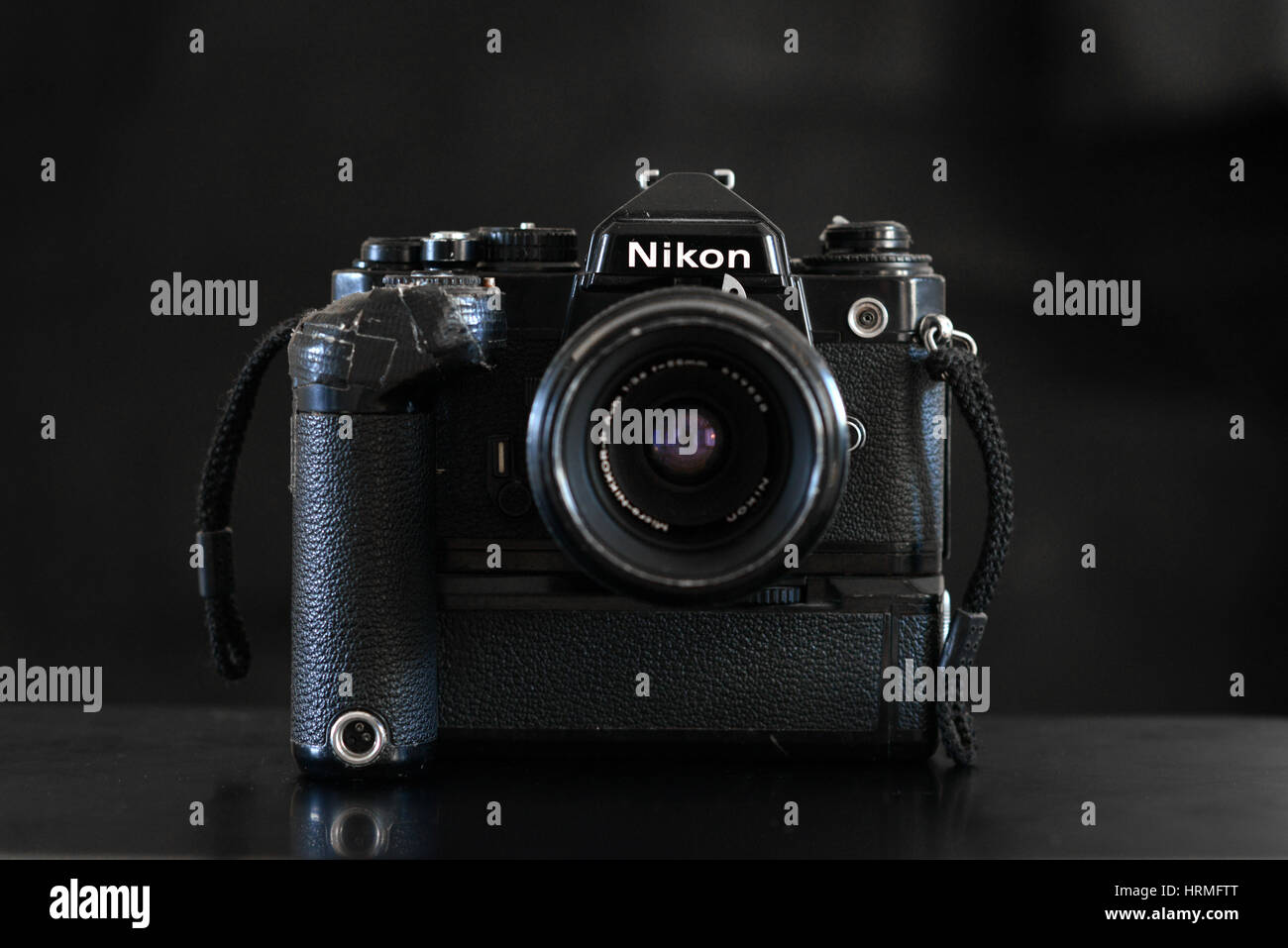 Vintage Nikon Film Kamera FE Stockfoto