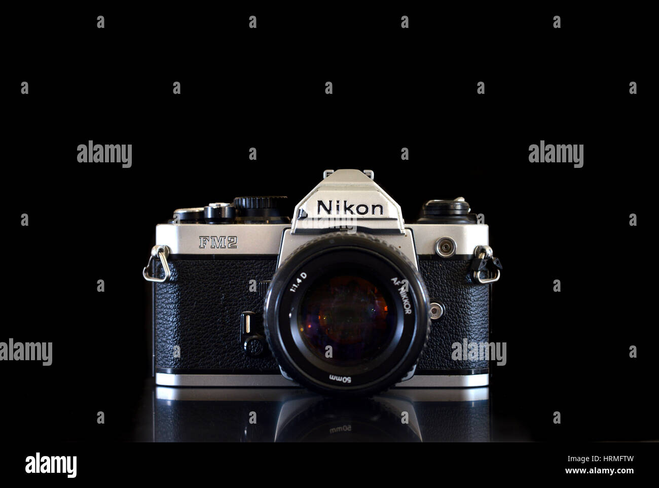 Vintage Filmkamera Nikon FM2 Stockfoto