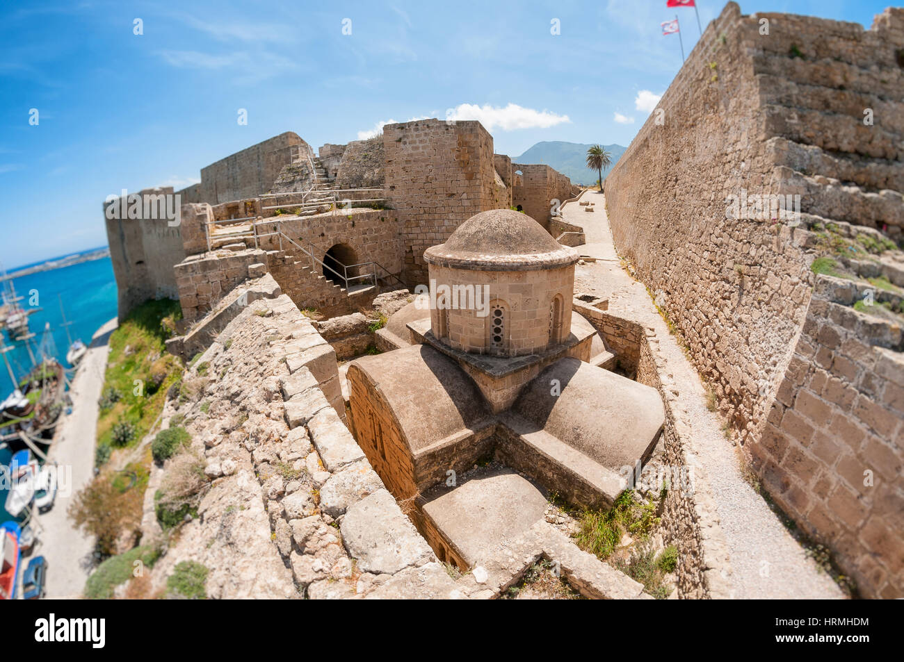 Byzantinische Kirche von St. George in Kyrenia Burg. Zypern Stockfoto