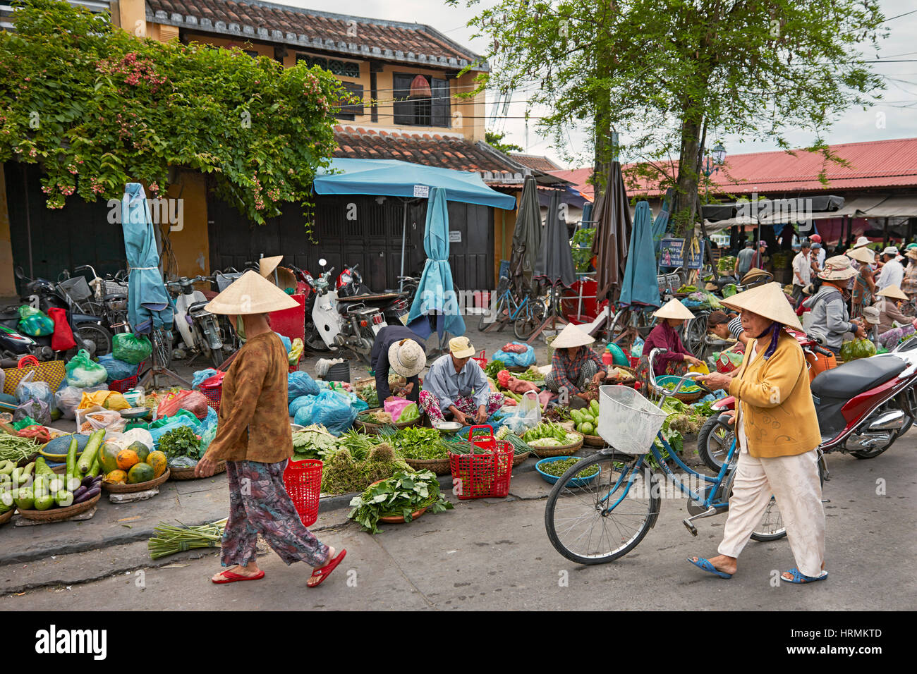 Zentralmarkt in Hoi An Ancient Town. Provinz Quang Nam, Vietnam. Stockfoto