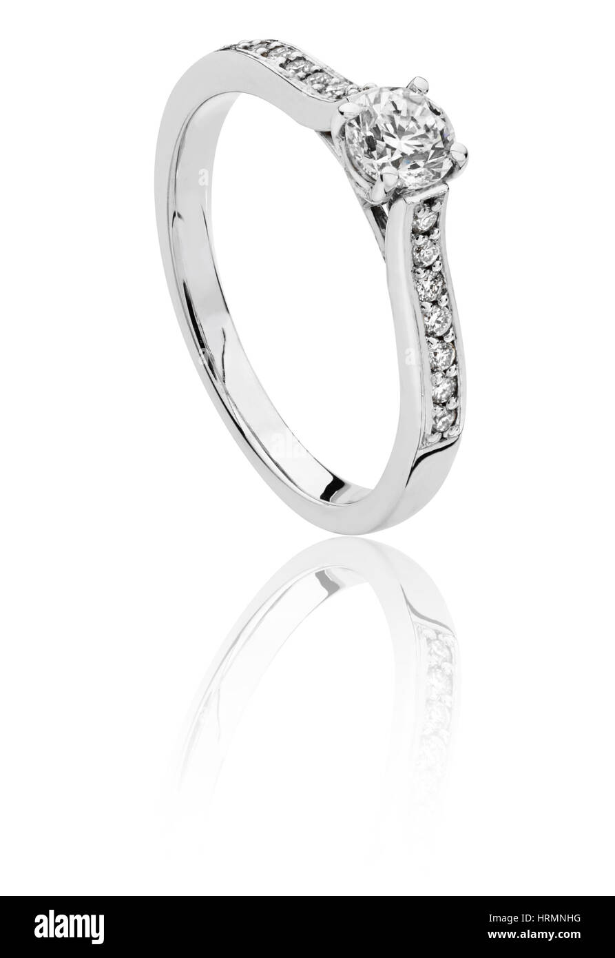 Diamant Ring set Stockfoto