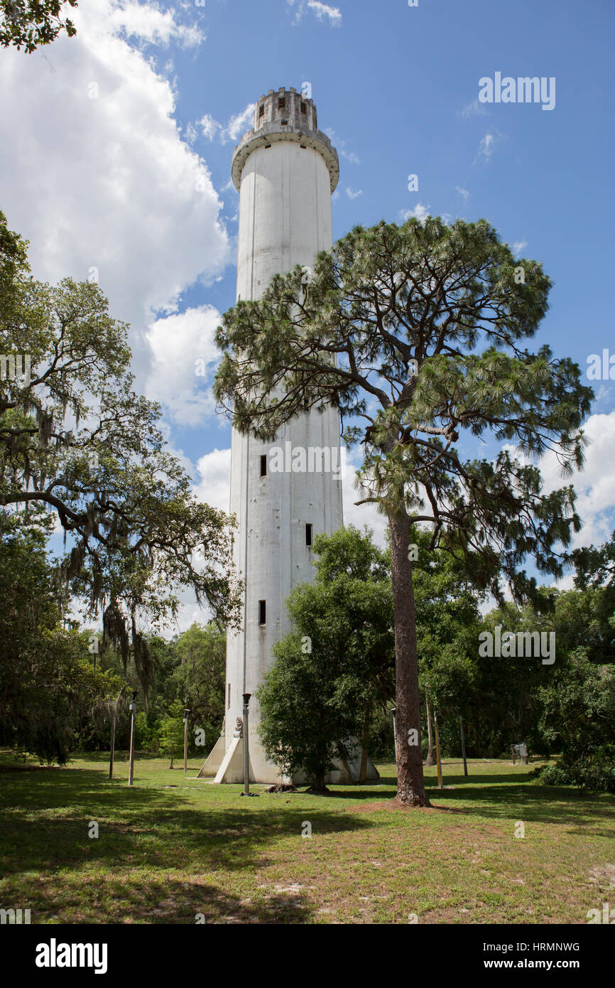 Schwefelquellen Wasserturm in Tampa Florida Stockfoto