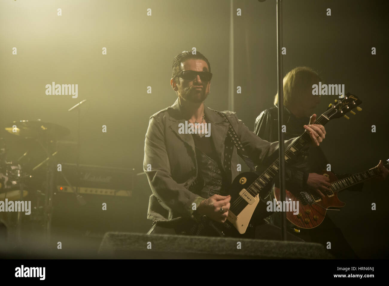 Wrexham, UK. 4. April 2017. Black StarRider treten bei William Aston Hall, Wrexham, UK. Kredit Ceridwen Hughes/Alamy Live-Nachrichten Stockfoto