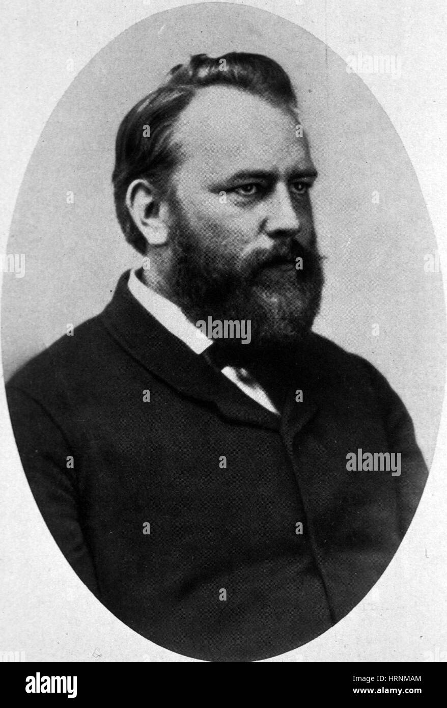 Deutsch-österreichischer Chirurg Theodor Billroth Stockfoto