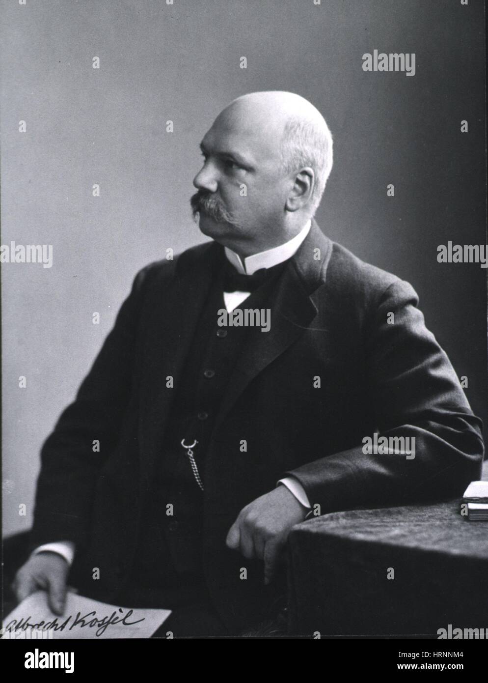 Albrecht Kossel, deutscher Biochemiker und Genetiker Stockfoto