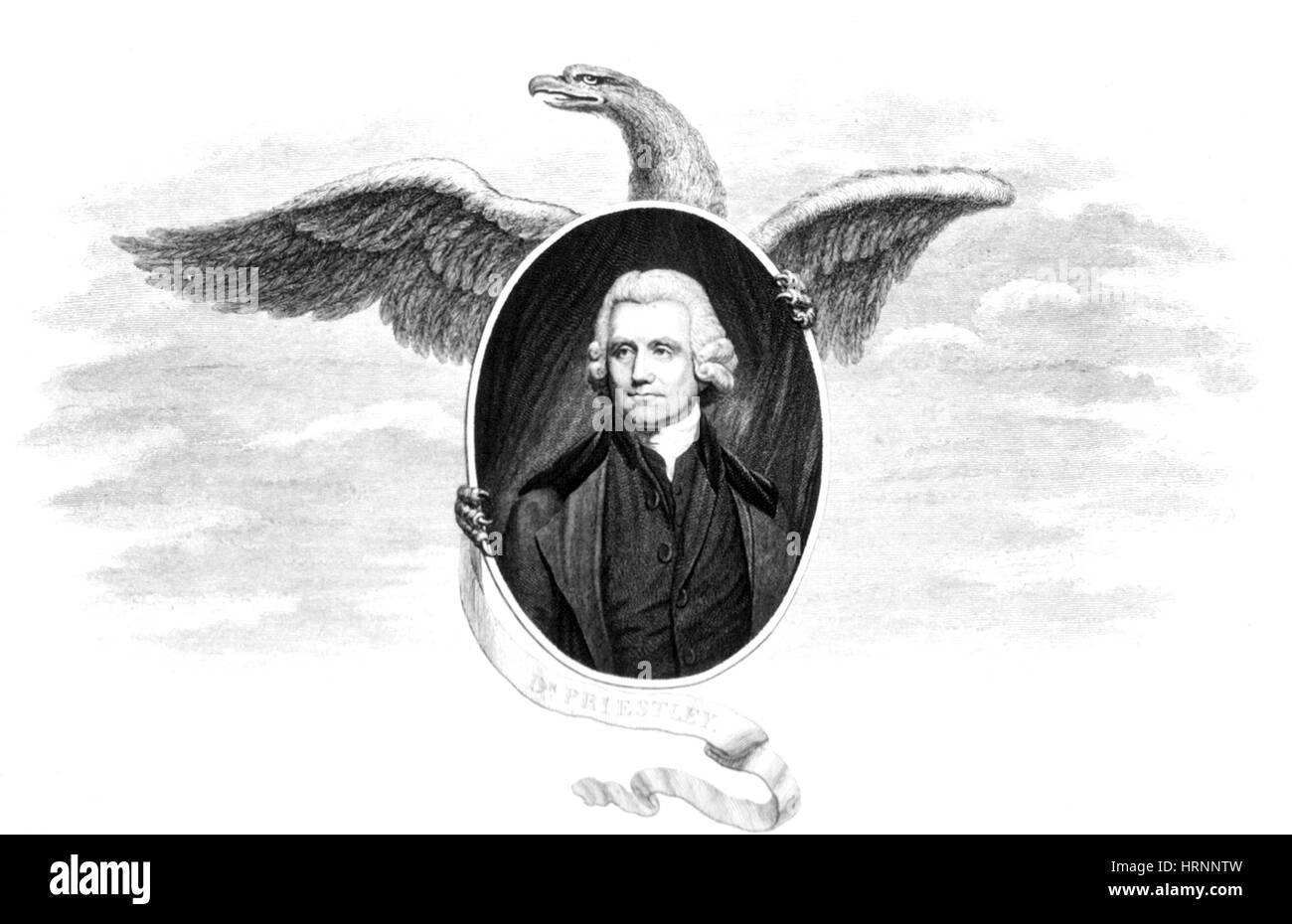 Joseph Priestley, englischer Chemiker Stockfoto