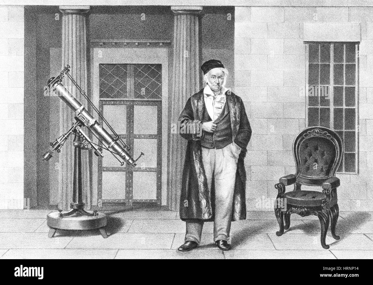 Johann Carl Friedrich Gauß, deutscher Mathematiker Stockfoto