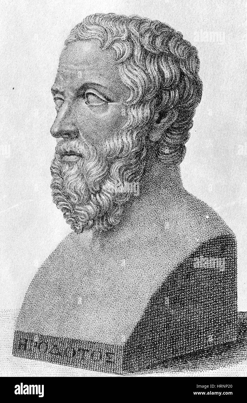 Herodot, antiken griechischen Historiker, Vater der Geschichte Stockfoto