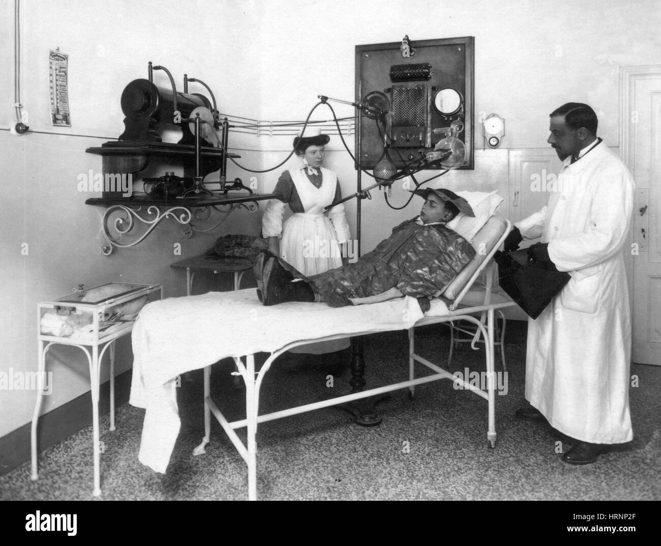 Roentgen Strahl Therapie, Anfang des 20. Jahrhunderts Stockfoto