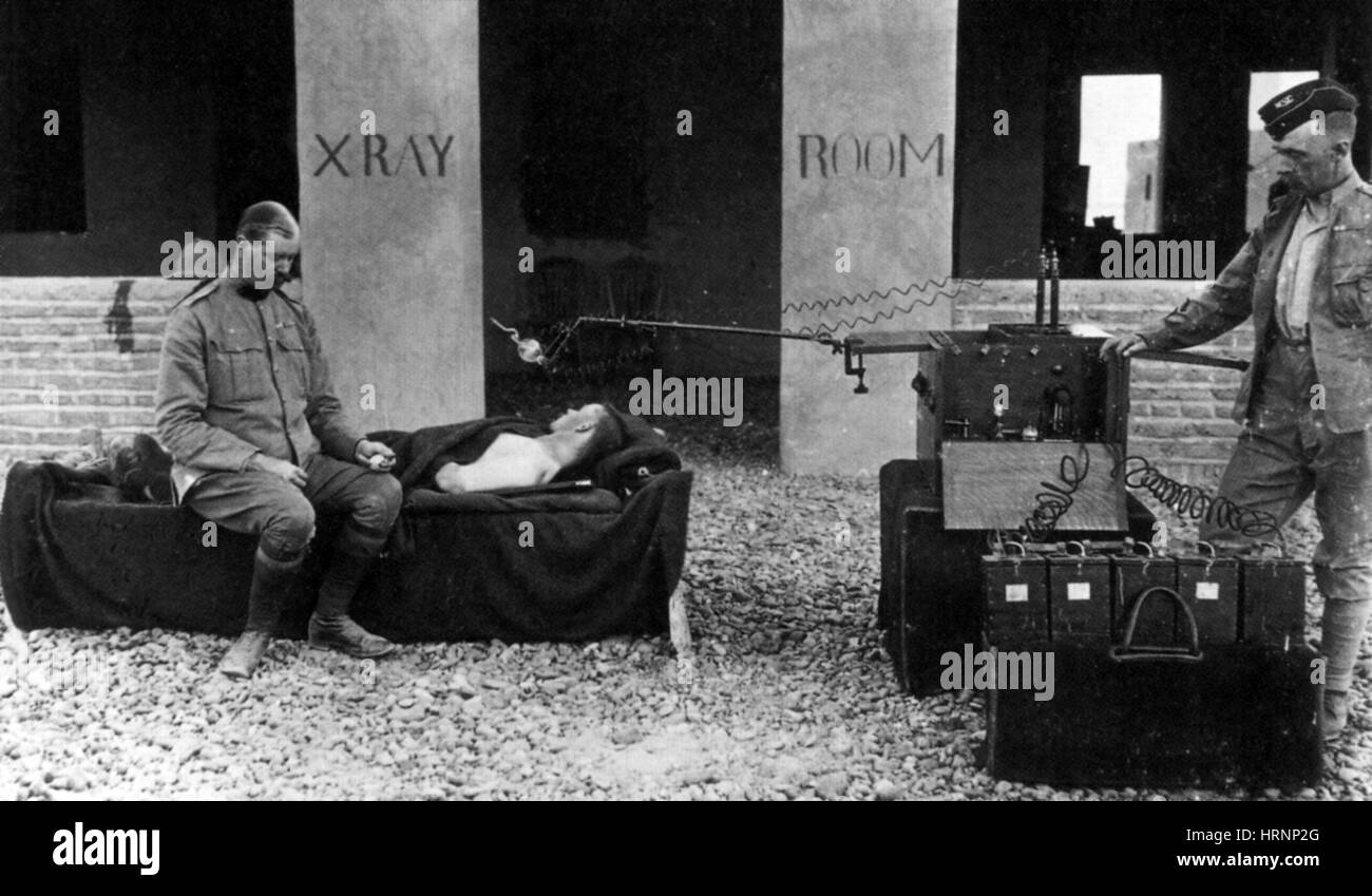 Fluss Krieg, Röntgen-Station, 1896 Stockfoto