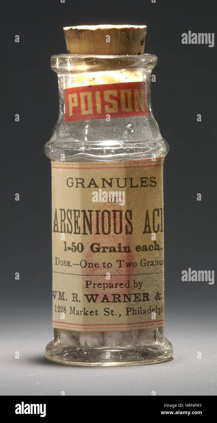 Flasche, zu vergiften, um 1900 Stockfoto
