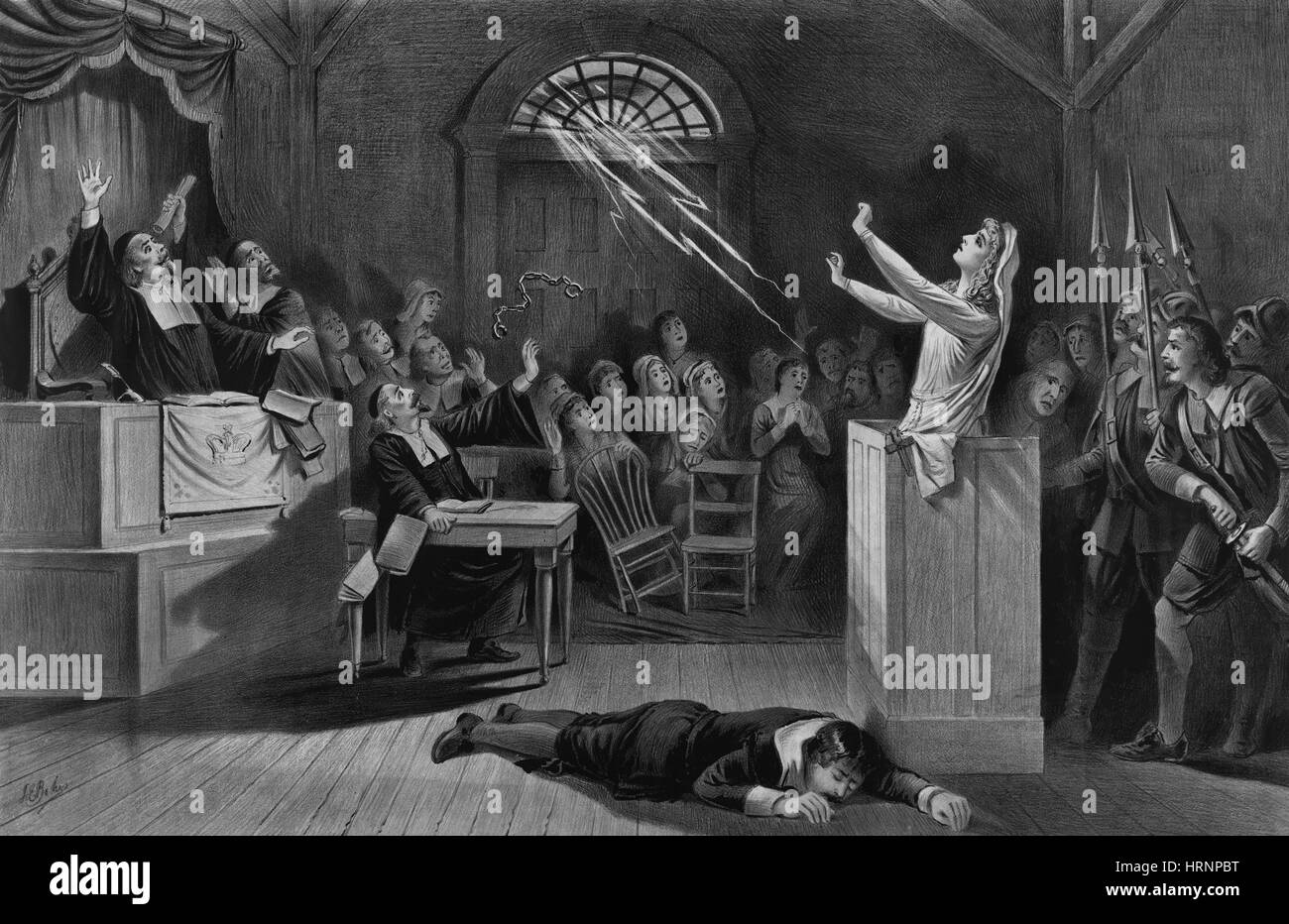 Salem Witch Trials, 1692-1693 Stockfoto