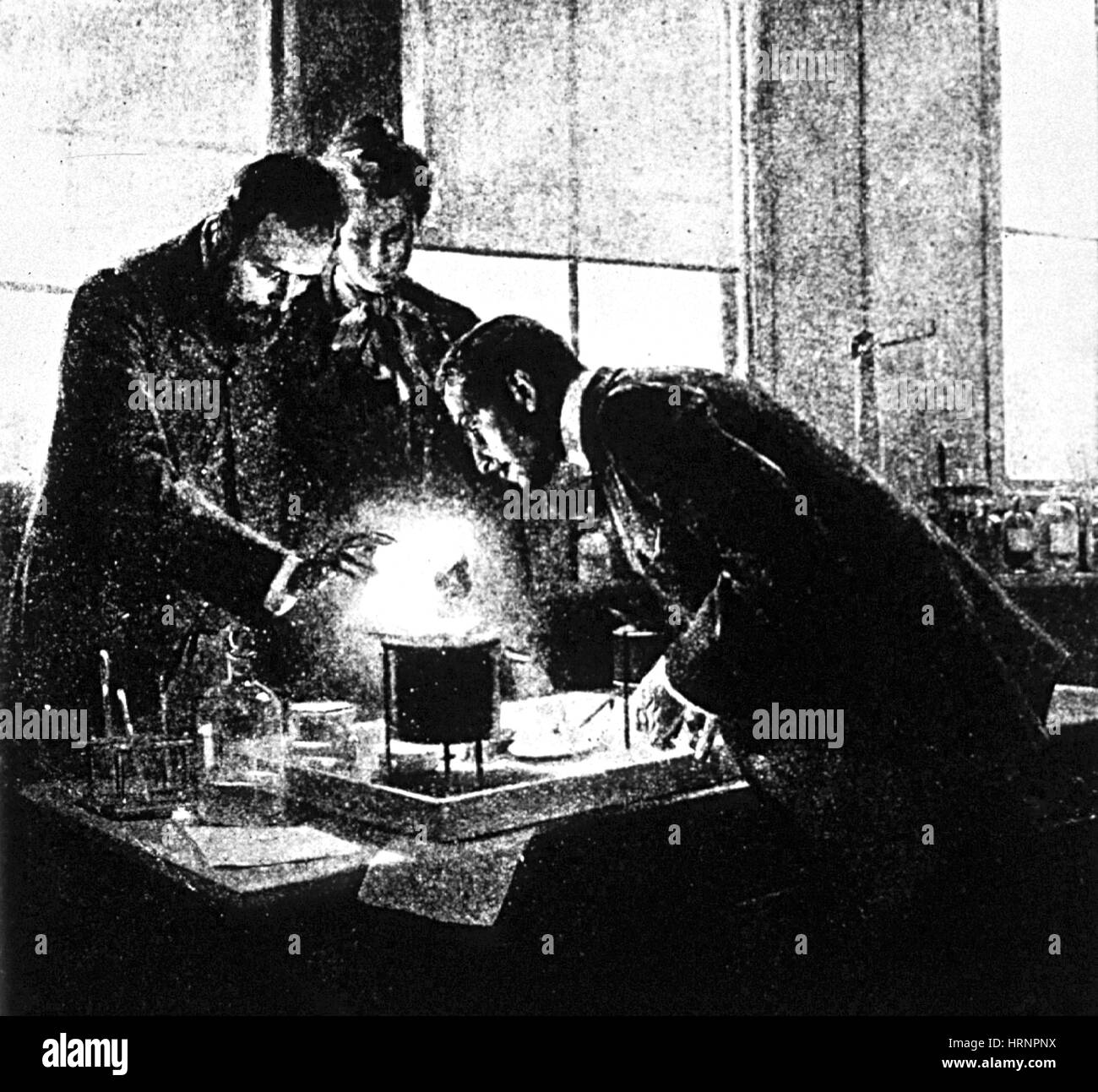 Marie und Pierre Curie, Physiker Stockfoto