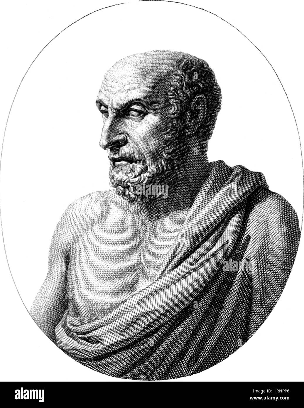 Demokrit, antiken griechischen Universalgelehrter Stockfoto