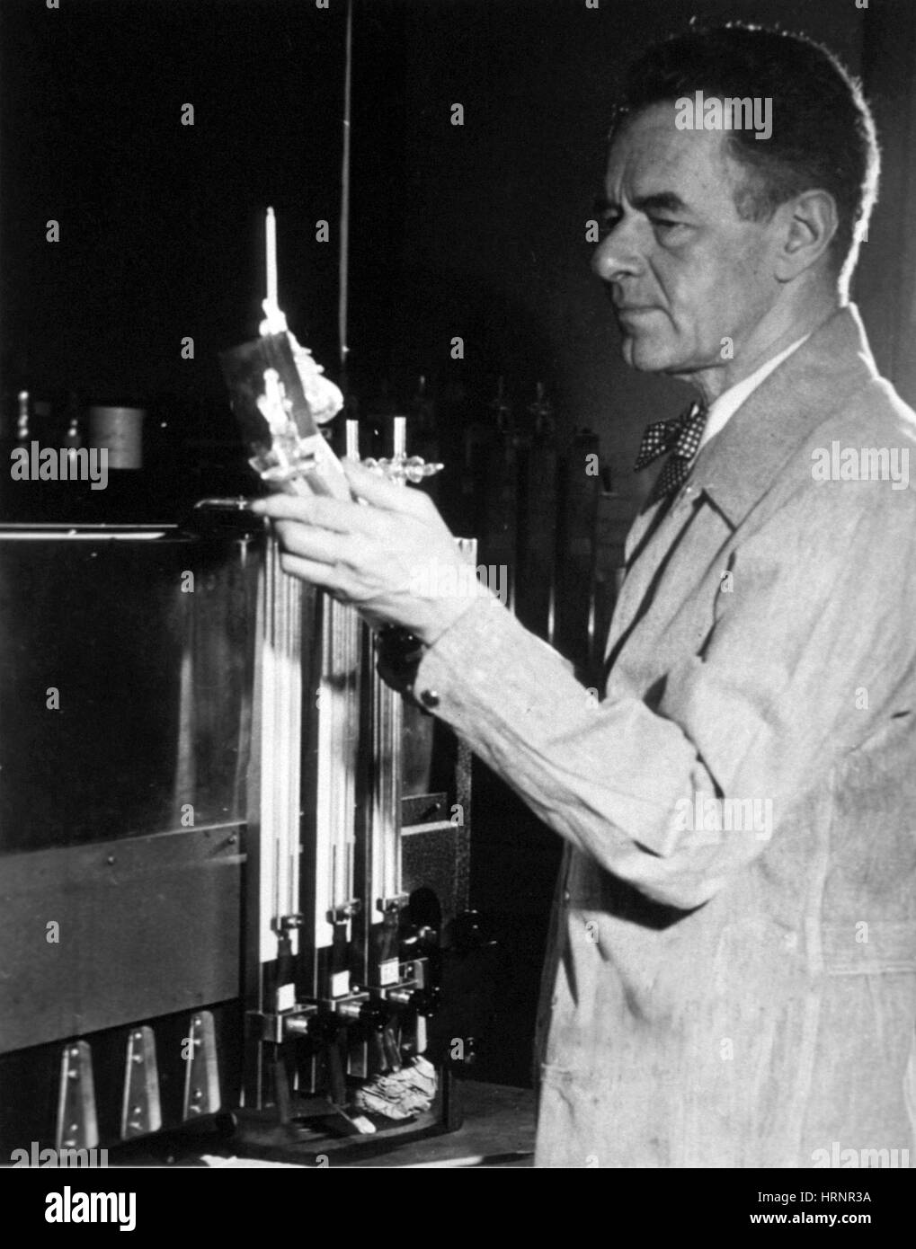 Fritz Lipmann, deutsch-US-amerikanischer Biochemiker Stockfoto