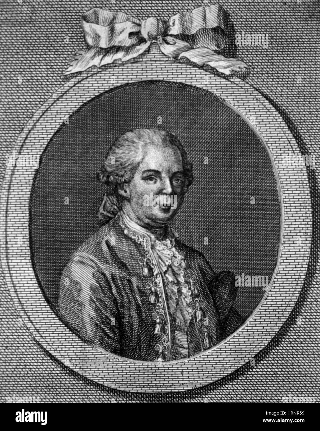 Franz Mesmer, deutscher Arzt Stockfoto