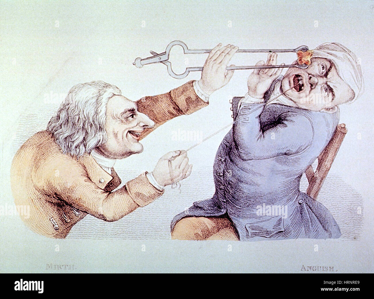 Zahnmedizin, Zahnextraktion, 1810 Stockfoto