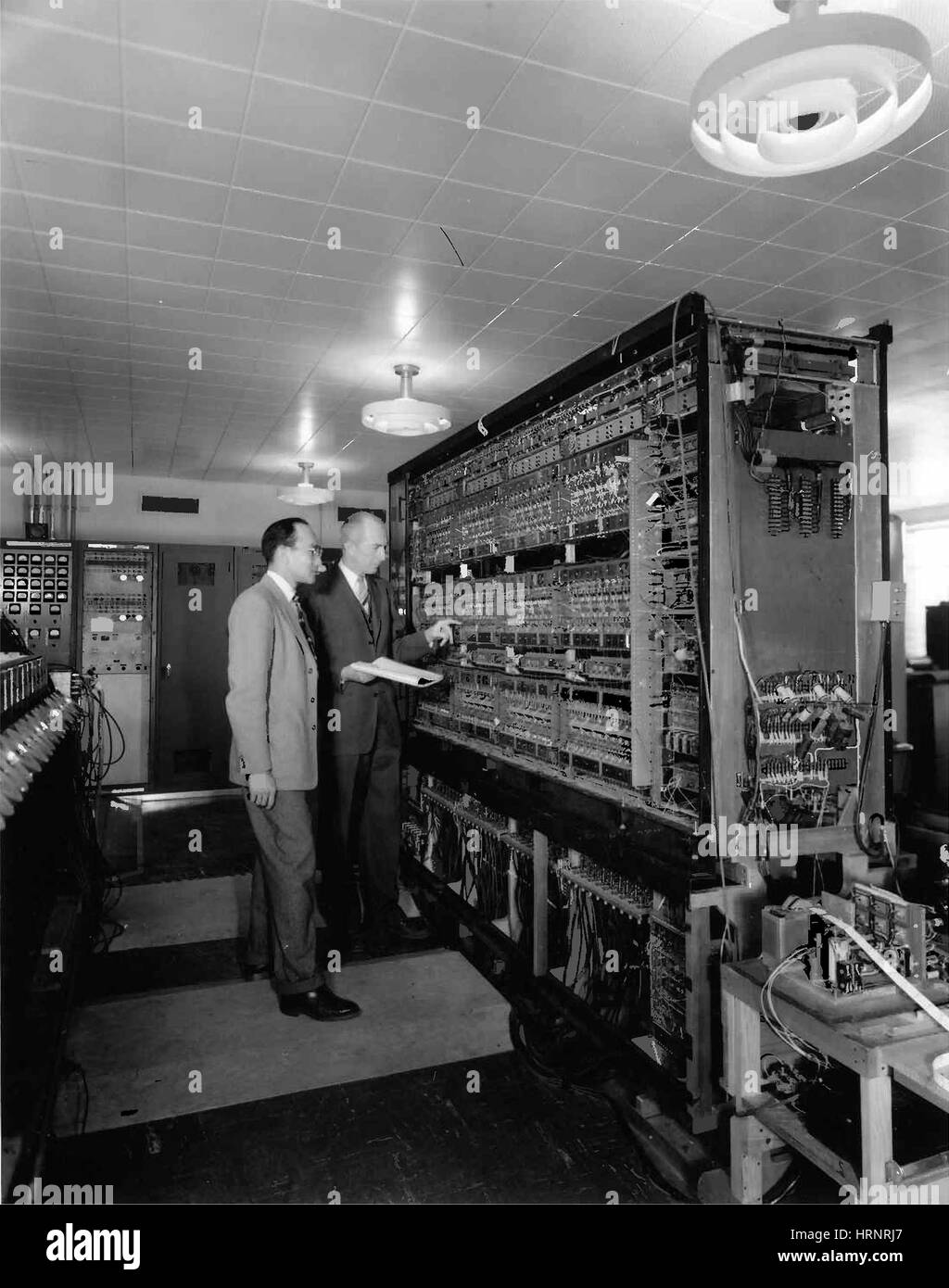 AVIDAC, frühe Computer, 1953 Stockfoto