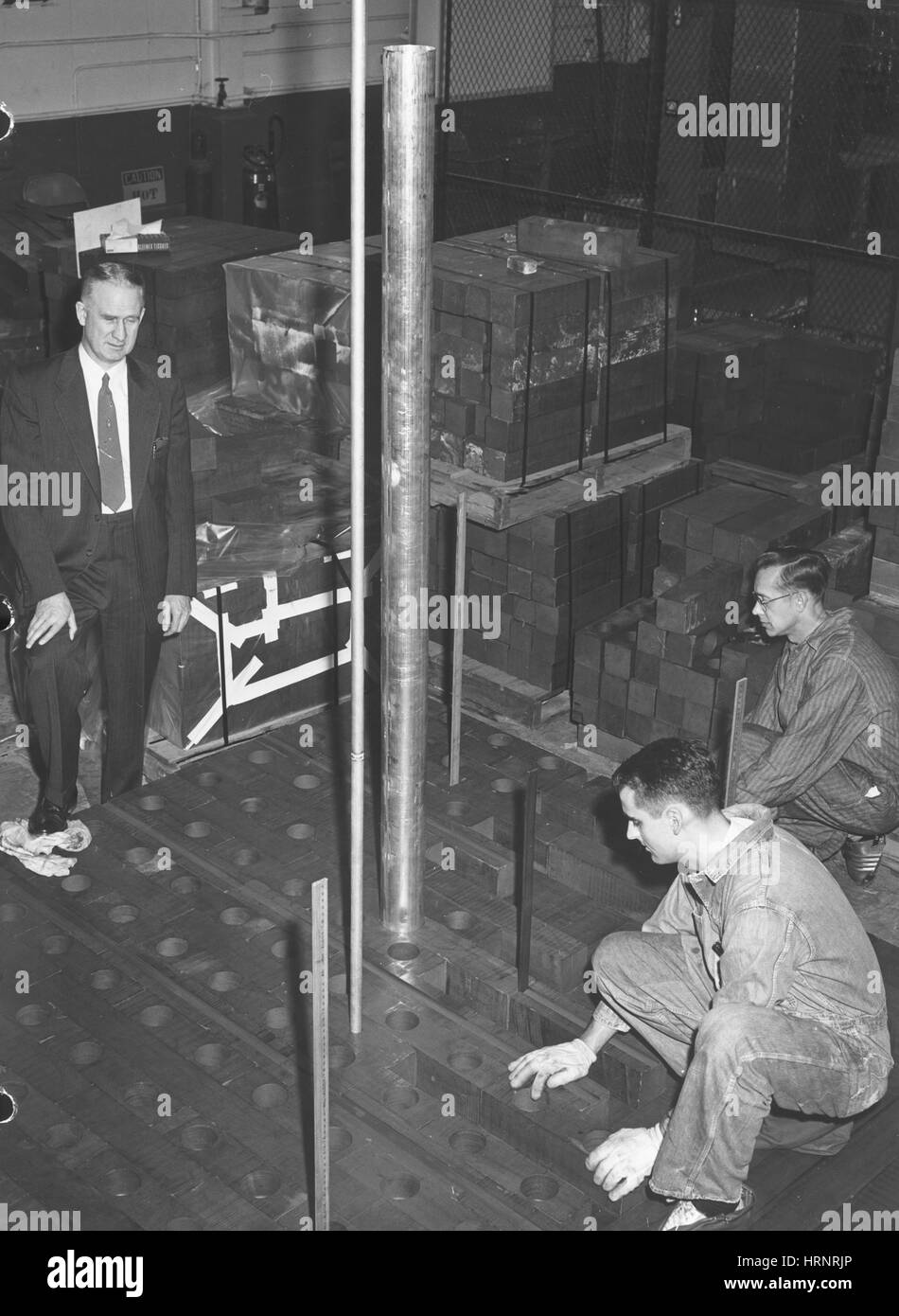 Walter Zinn bei Chicago Pile1 Stockfotografie Alamy