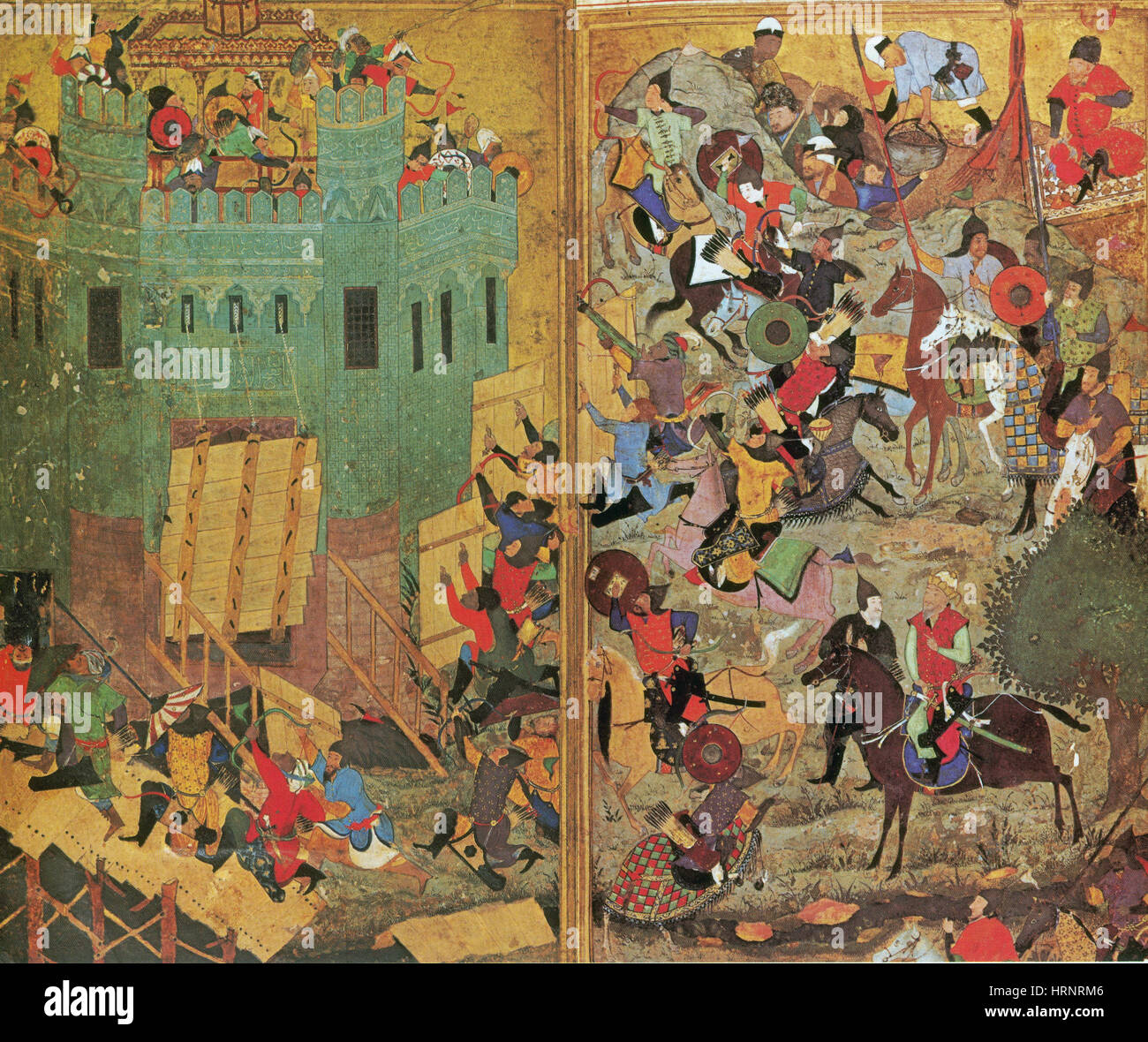 Timur und die Belagerung von Smyrna, 1402 Stockfoto