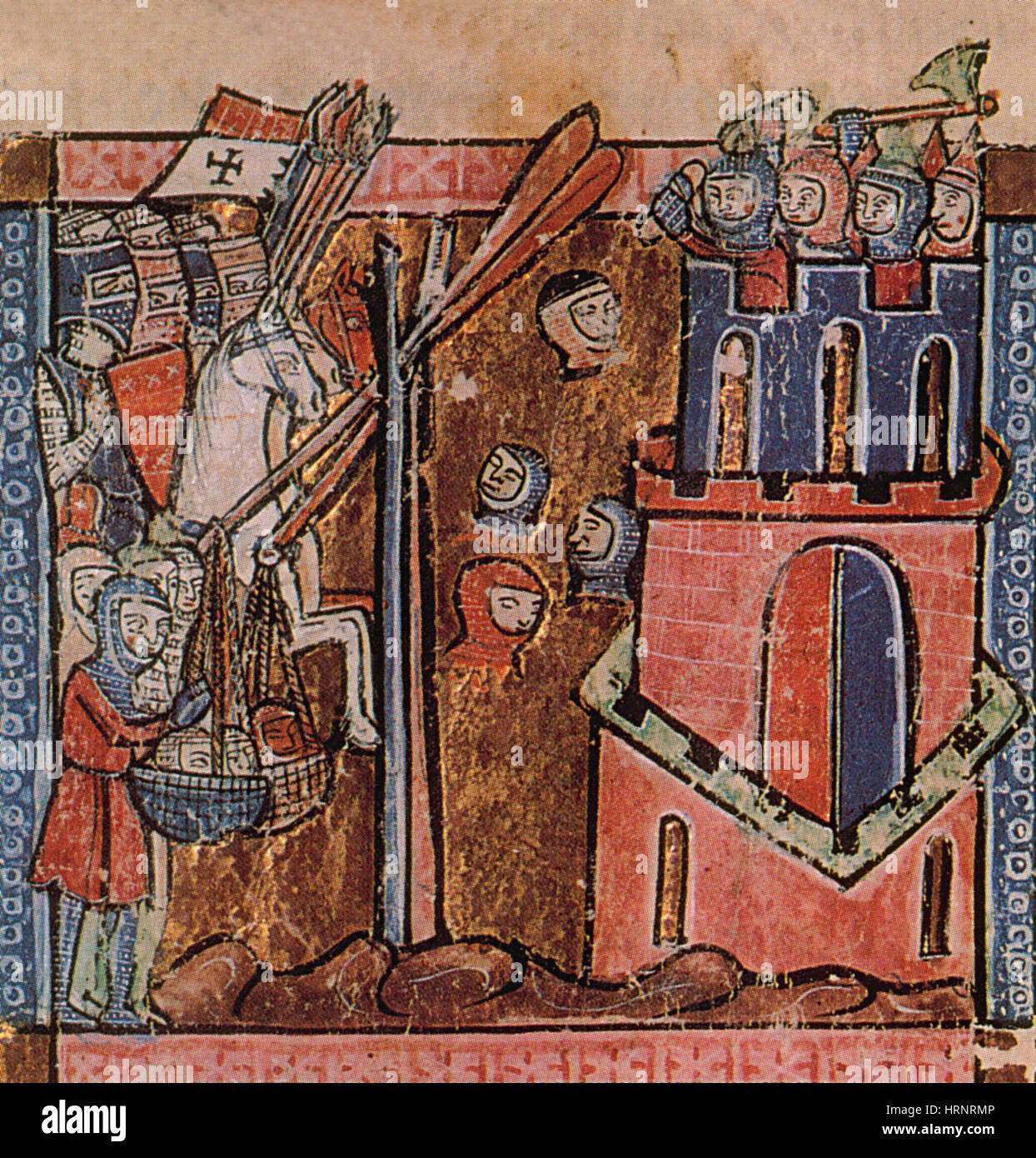 Erster Kreuzzug, Bakterienkrieg, Belagerung von Nicäa, 1098 Stockfoto