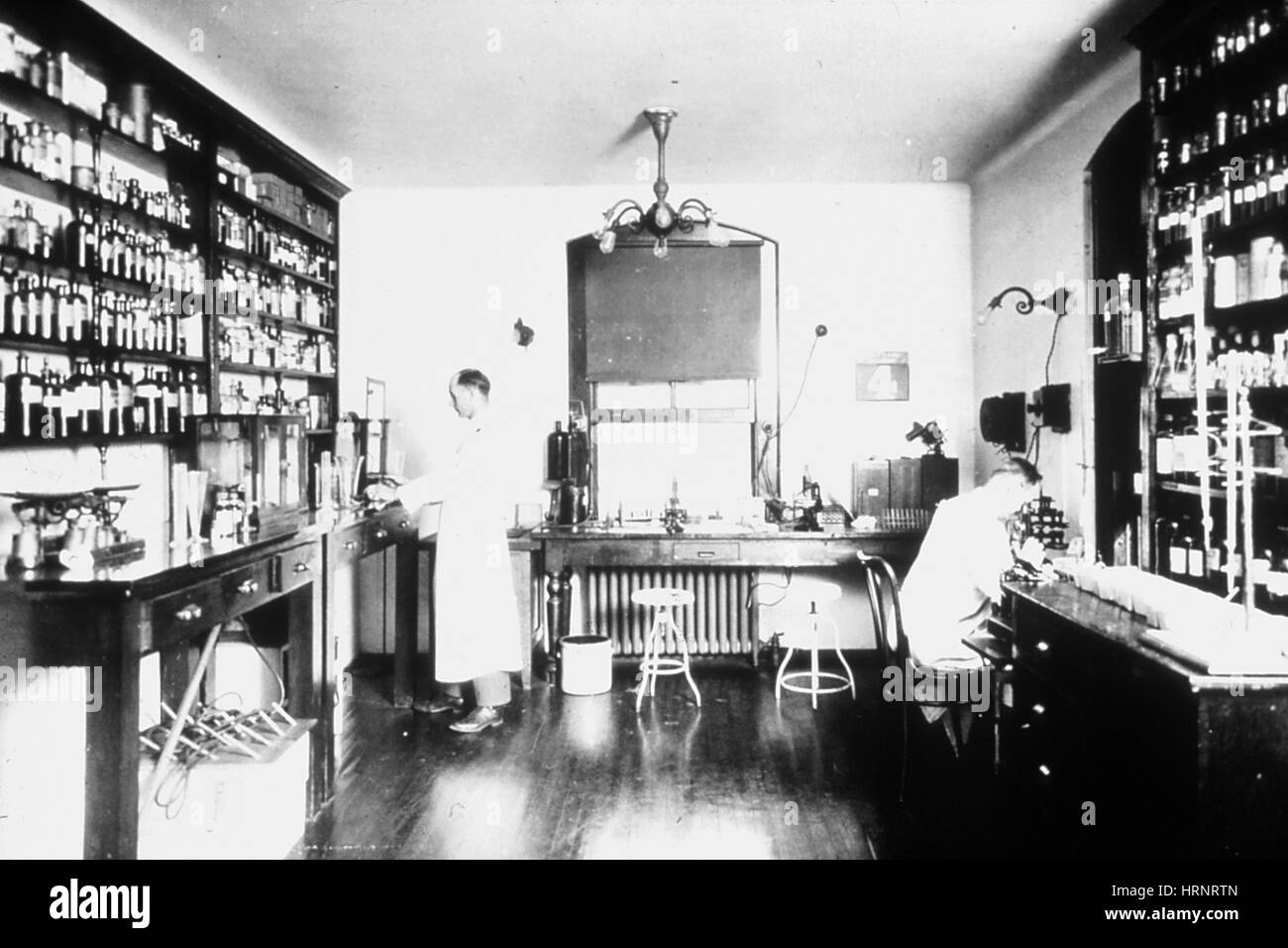 NYC, Marine Hospital, hygienischen Labor Stockfoto