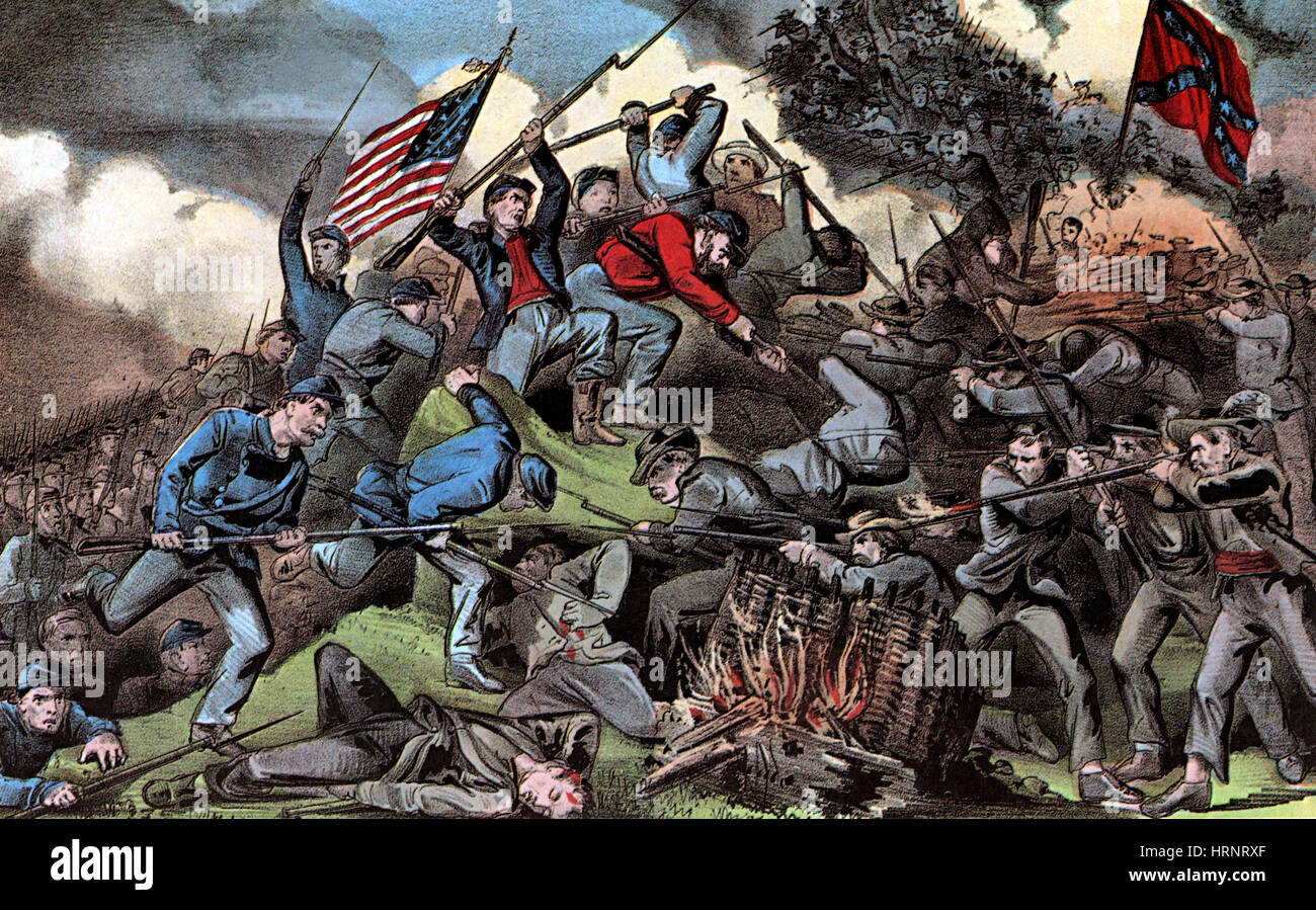 Amerikanischer Bürgerkrieg, Schlacht von Chattanooga, 1863 Stockfoto