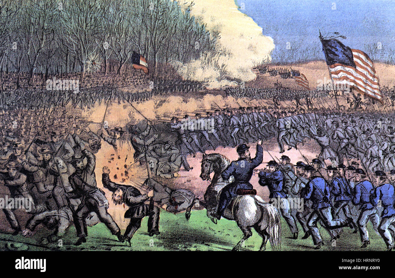 Amerikanischer Bürgerkrieg, Schlacht von Chancellorsville, 1863 Stockfoto