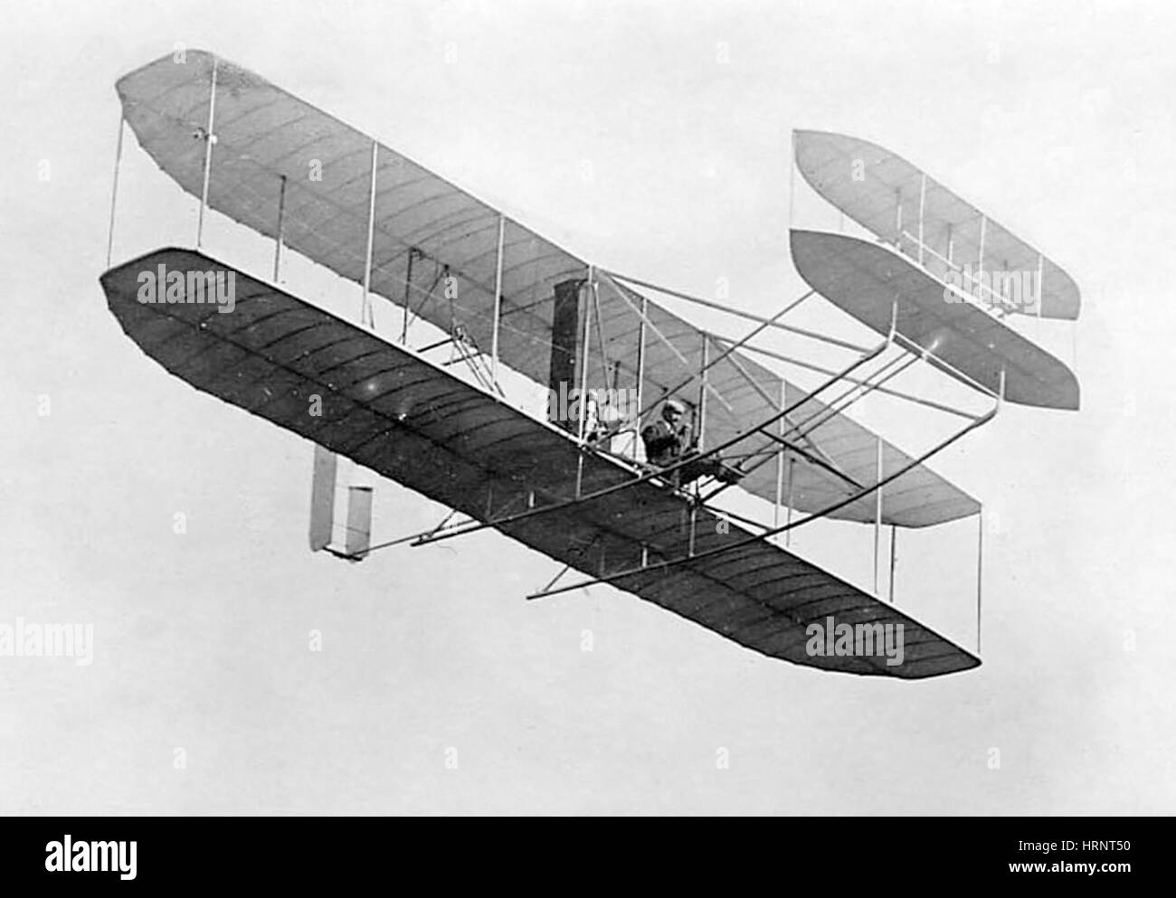 Orville Wright in Wright Flyer, 1908 Stockfoto Orville Wright in Wright Flyer, 1908 Stockfoto