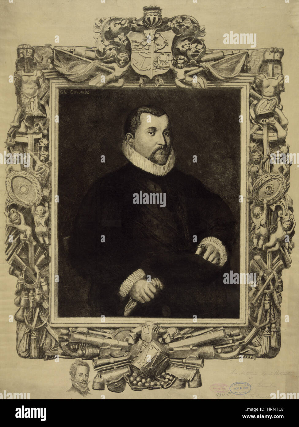Christopher Columbus, italienische Entdecker Stockfoto