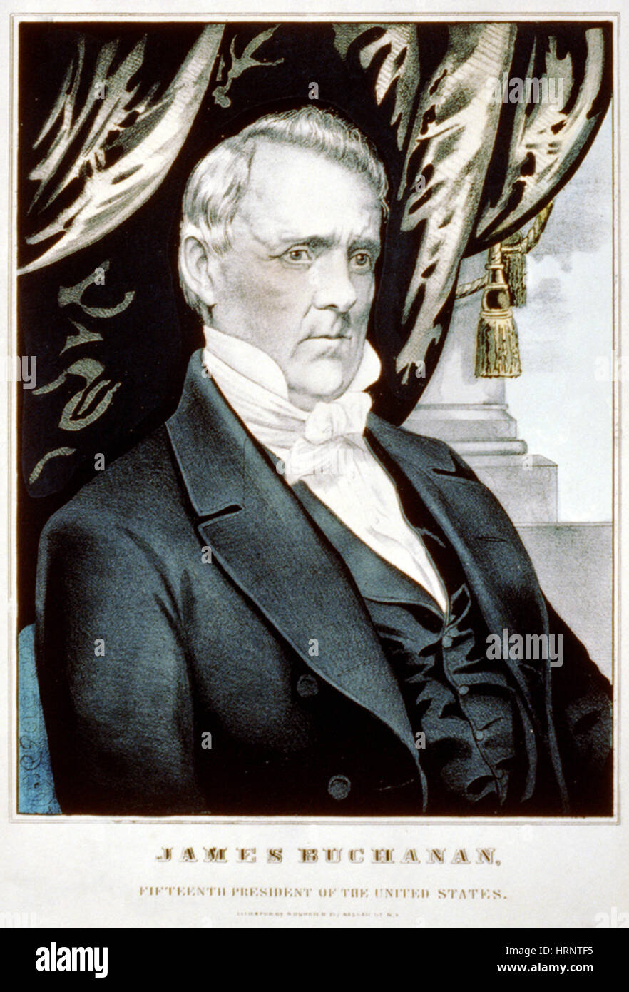 James Buchanan, 15. Präsident der USA Stockfoto